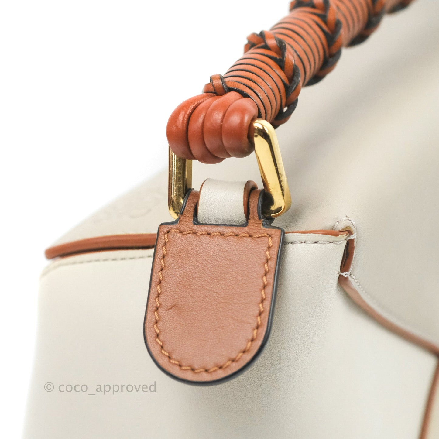 Loewe Small Puzzle Edge Bag Ghost/Soft White Nappa Calfskin