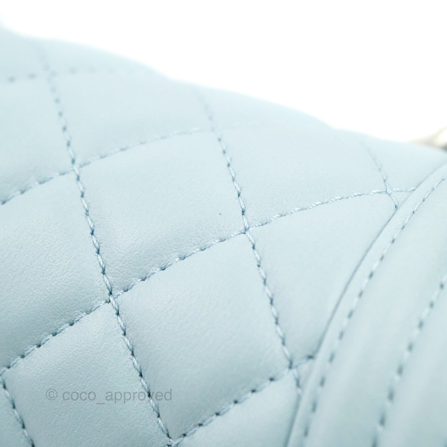 Chanel Quilted Medium Boy Blue Calfskin Matte Silver Hardware