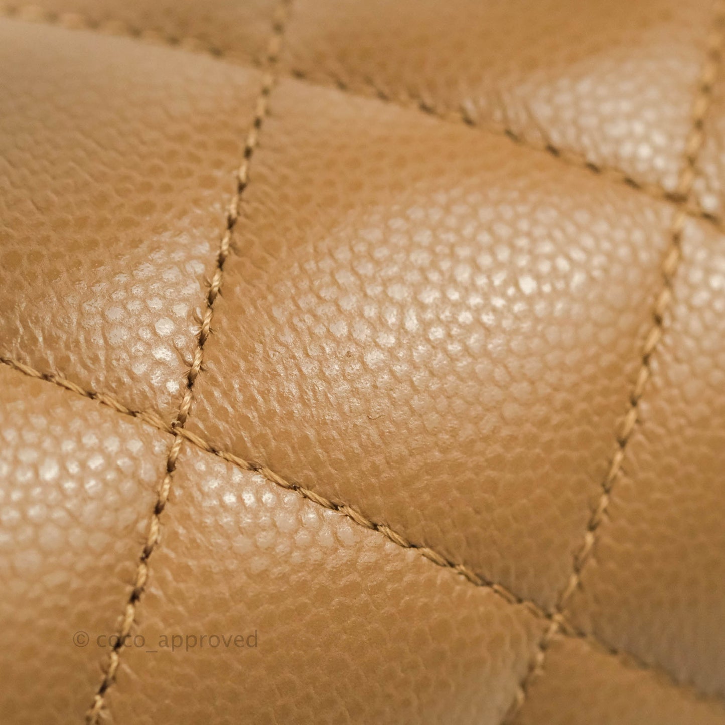 Chanel Quilted Medium Business Affinity Flap Caramel Dark Beige Caviar Gold Hardware