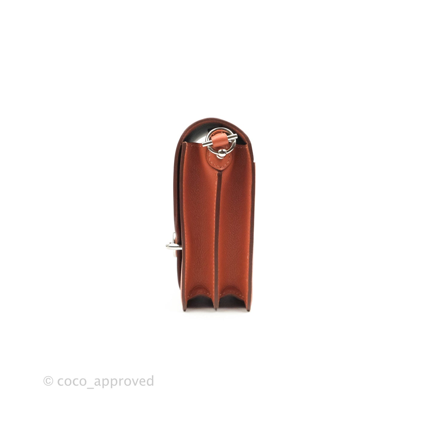 Hermès Roulis Mini 18 Blush Rose Jaipur Evercolor Palladium Hardware