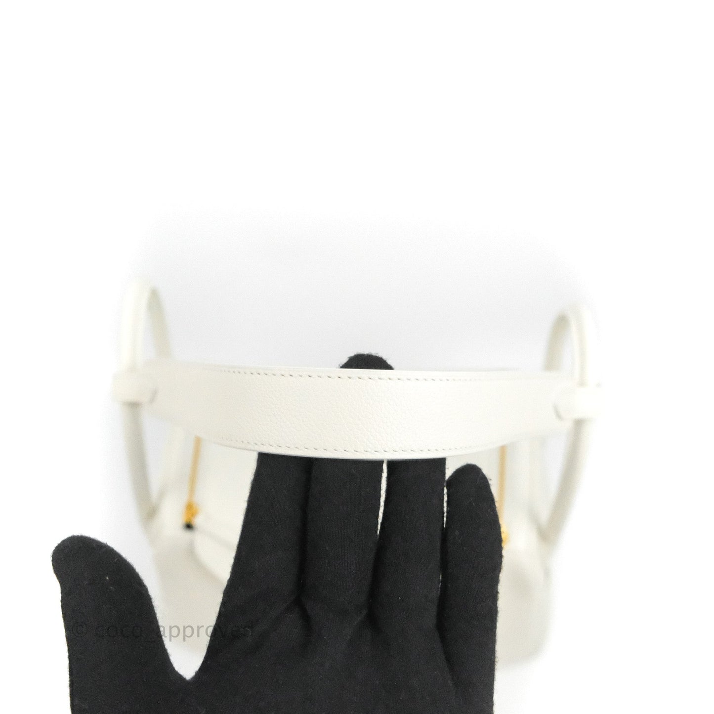 Hermès Lindy 26 Evercolor Blanc Gold Hardware
