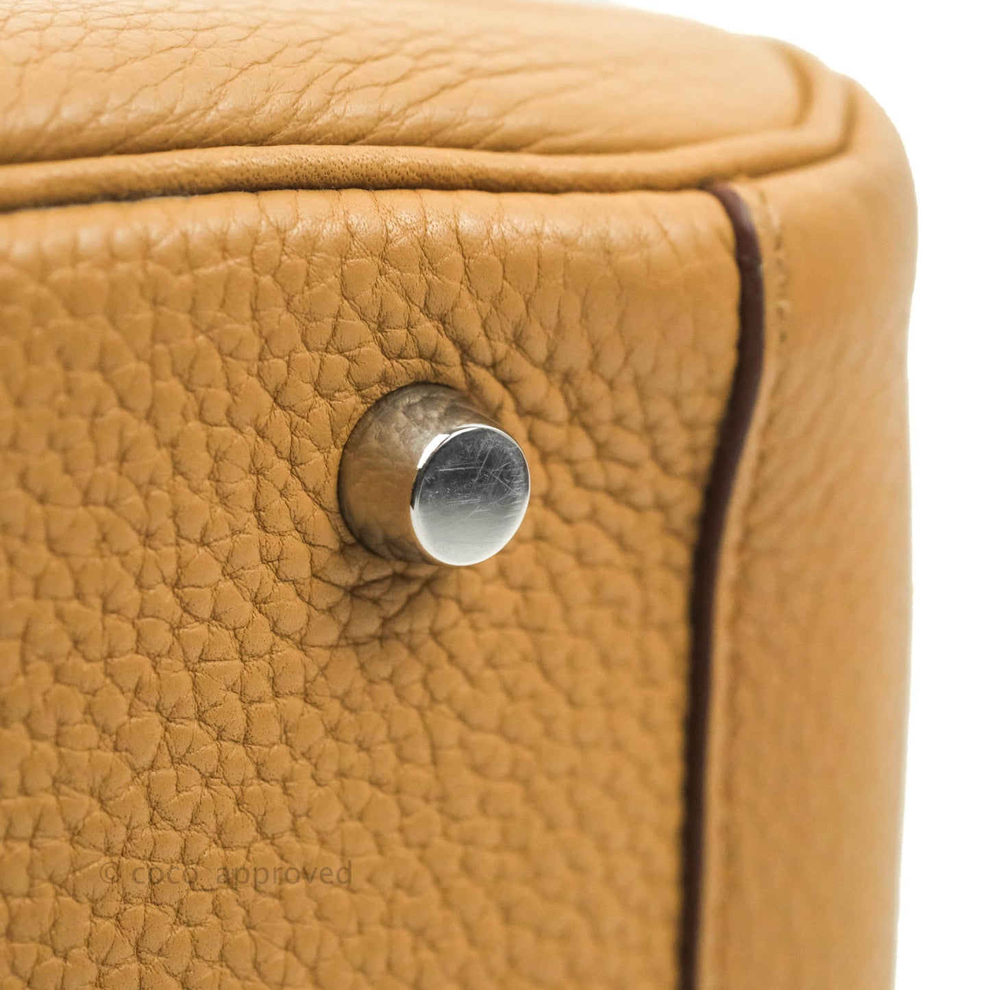 Hermès Lindy 30 Tabac Camel TC Palladium Hardware