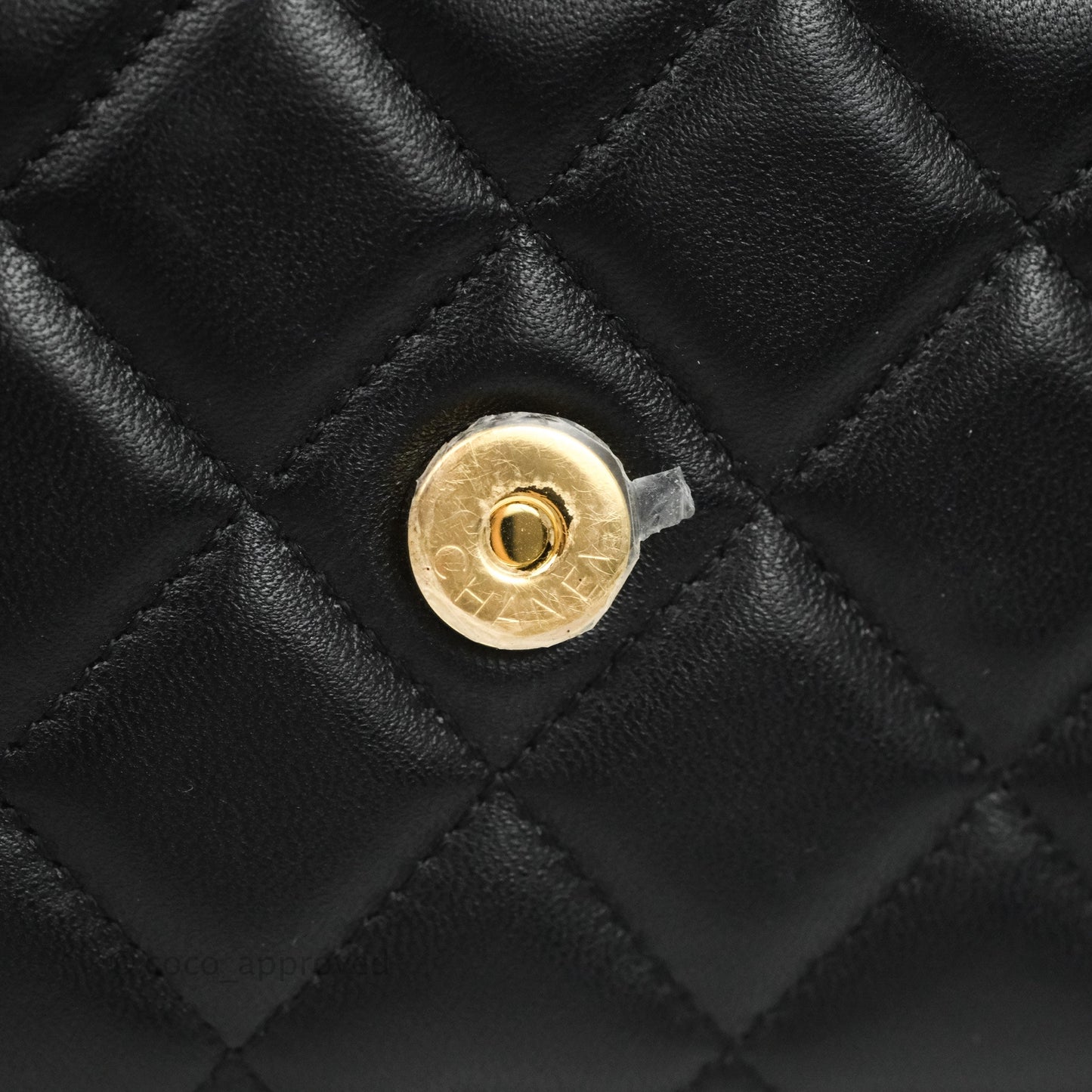 Chanel Quilted Classic Wallet on Chain WOC Black Lambskin Gold Hardware