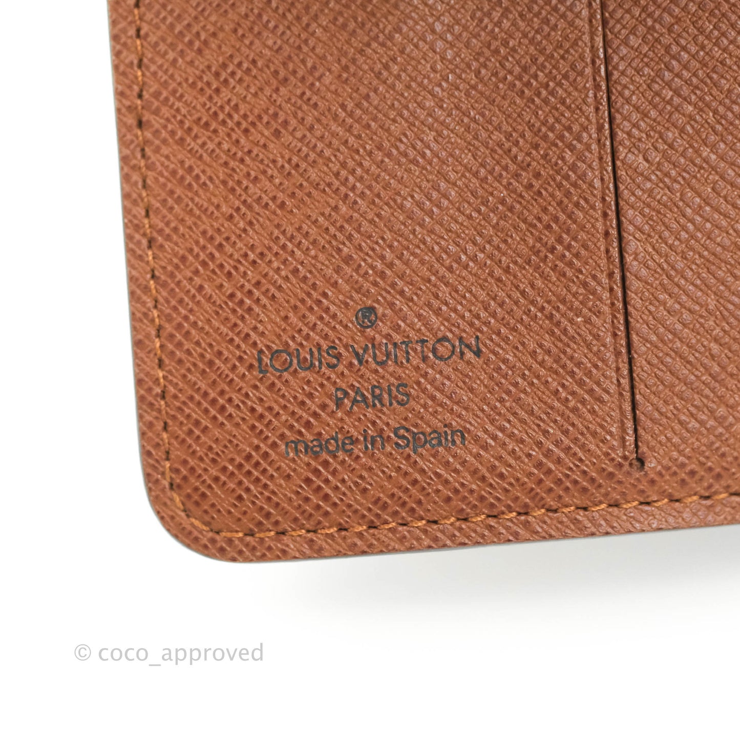 Louis Vuitton Vintage Monogram Canvas Wallet Brown