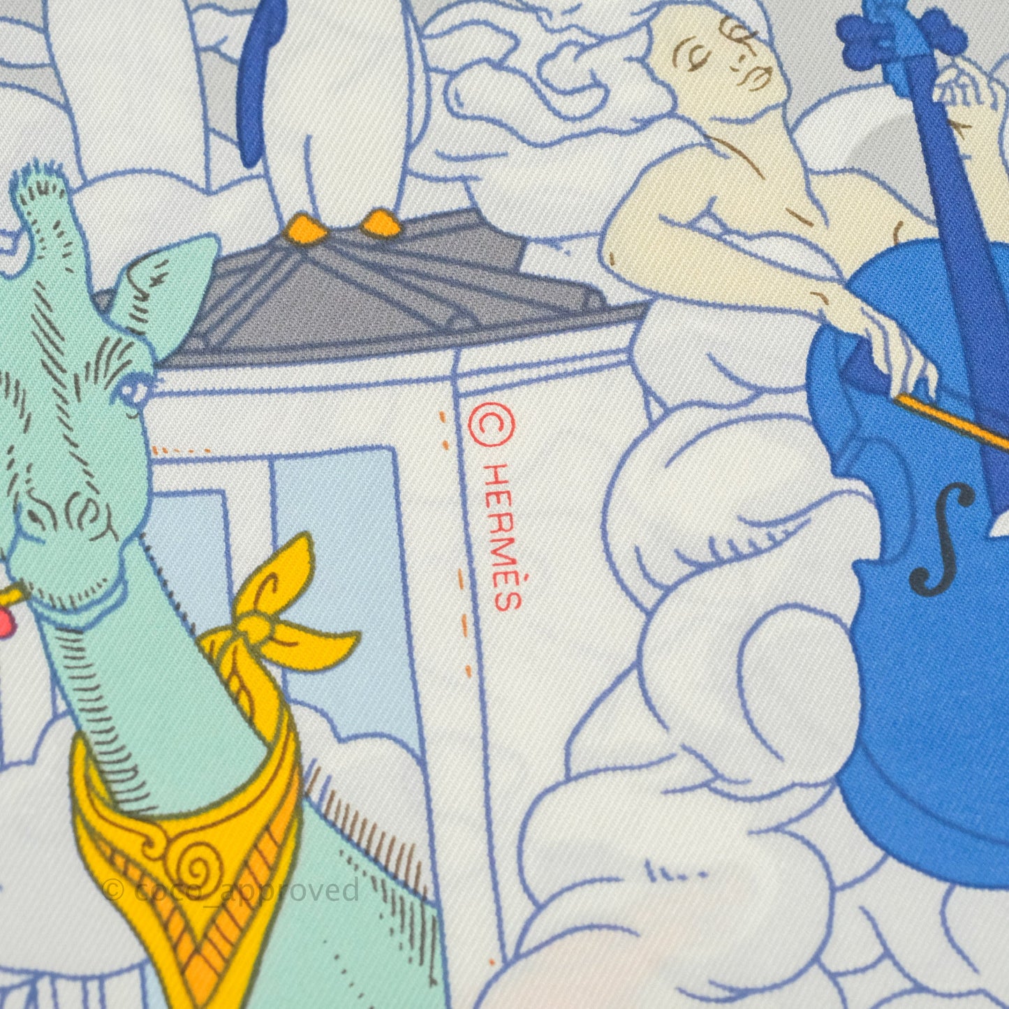Hermès Sur Mon Nuage Scarf 90