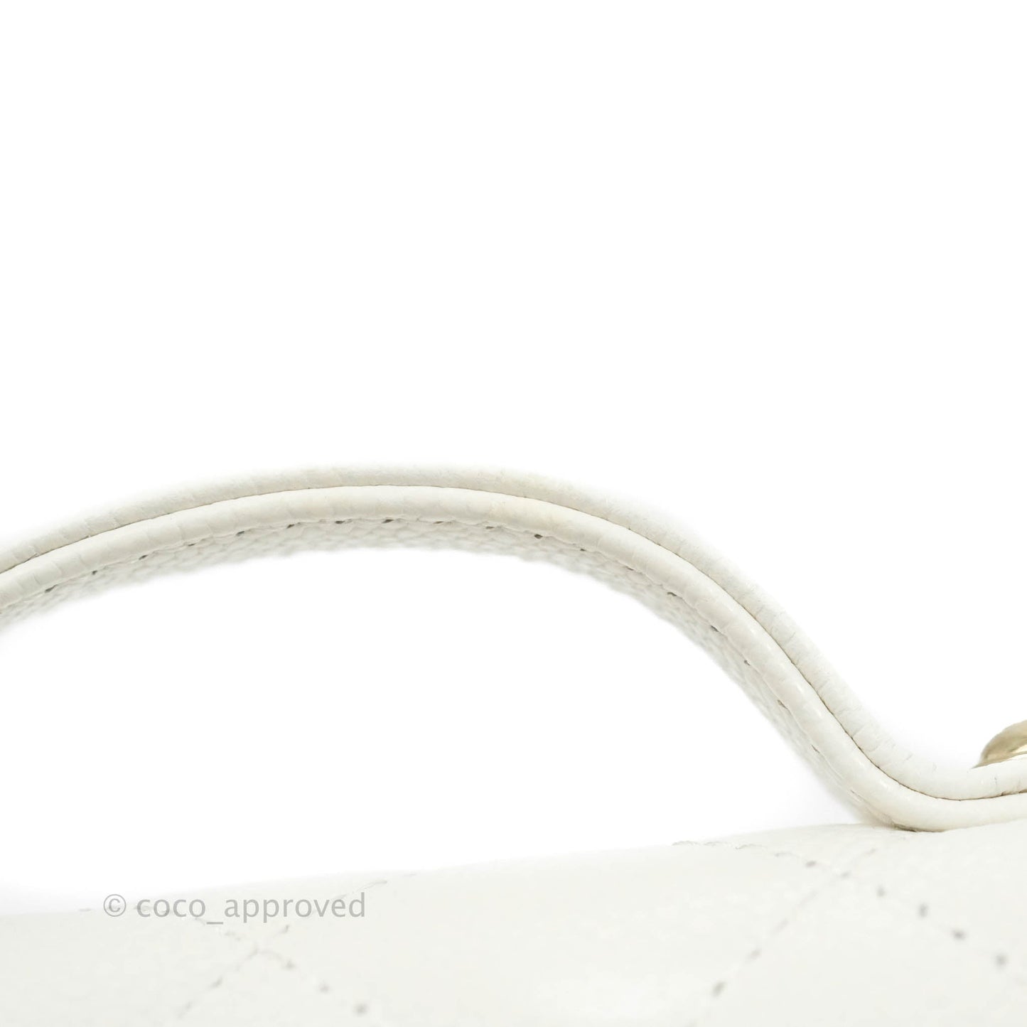 Chanel Business Affinity Clutch With Chain White Caviar Gold Hardware