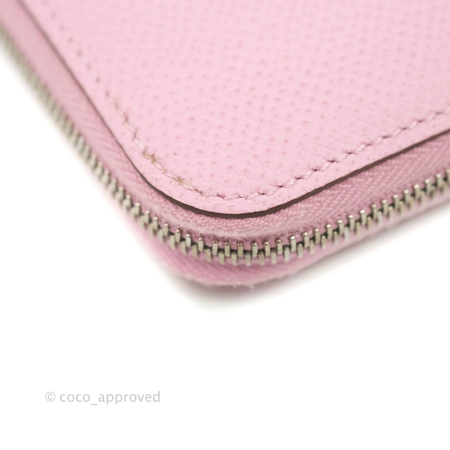 Hermès Silk In Compact Wallet Pink Epsom