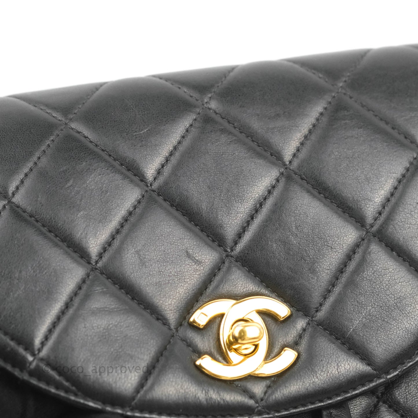 Chanel Vintage CC Duma Backpack Black Lambskin 24K Gold Hardware