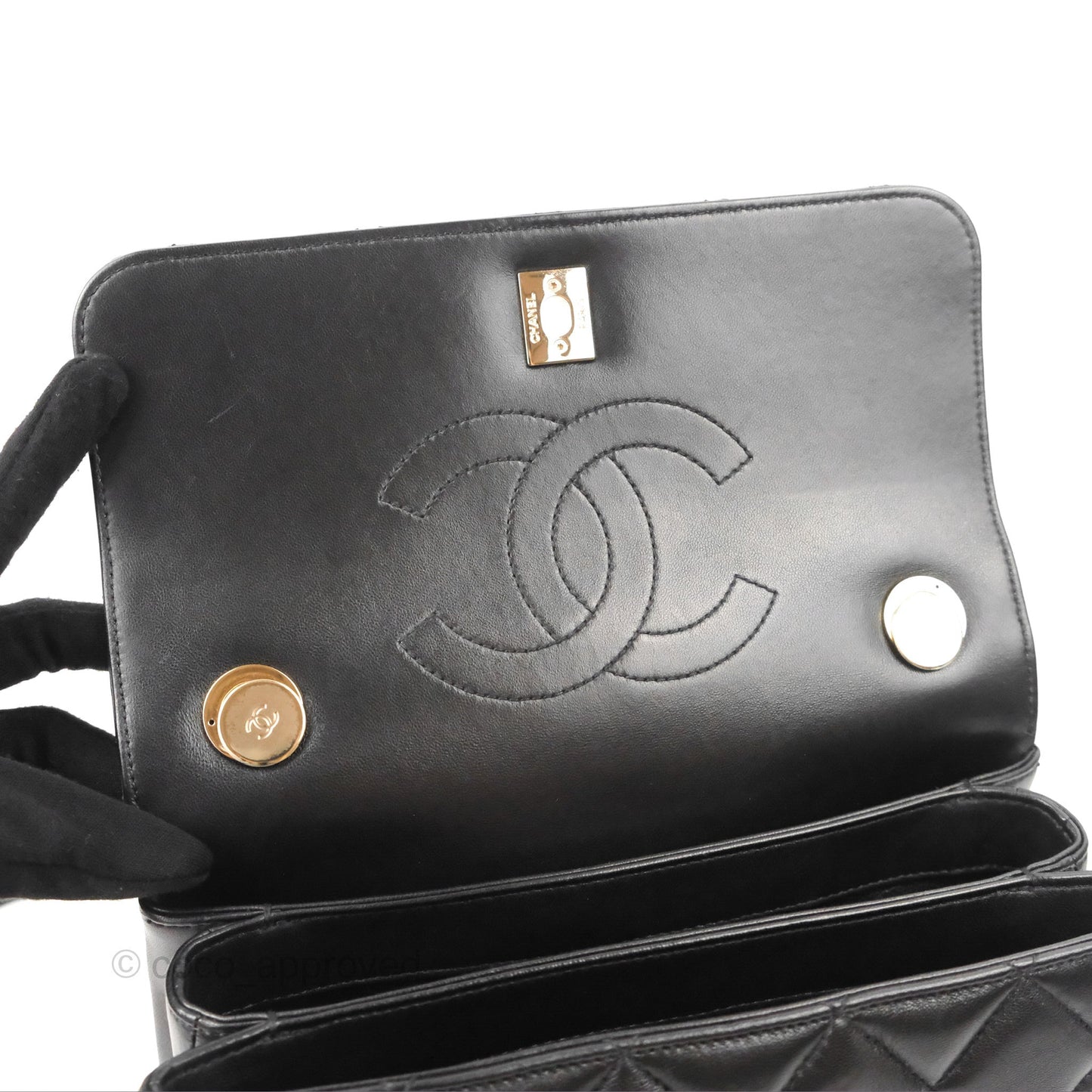 Chanel Trendy CC Small Black Lambskin Gold Hardware