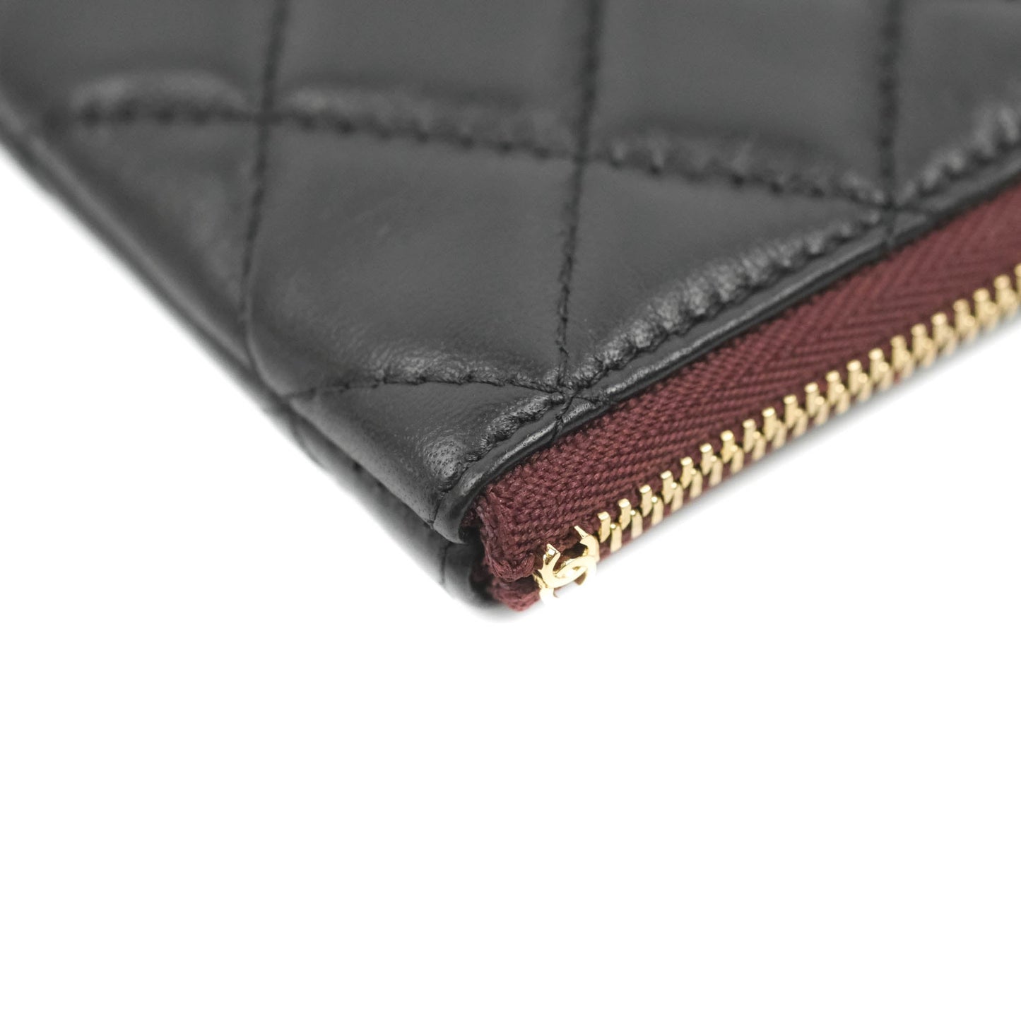 Chanel Quilted Mini O Case Black Lambskin Gold Hardware