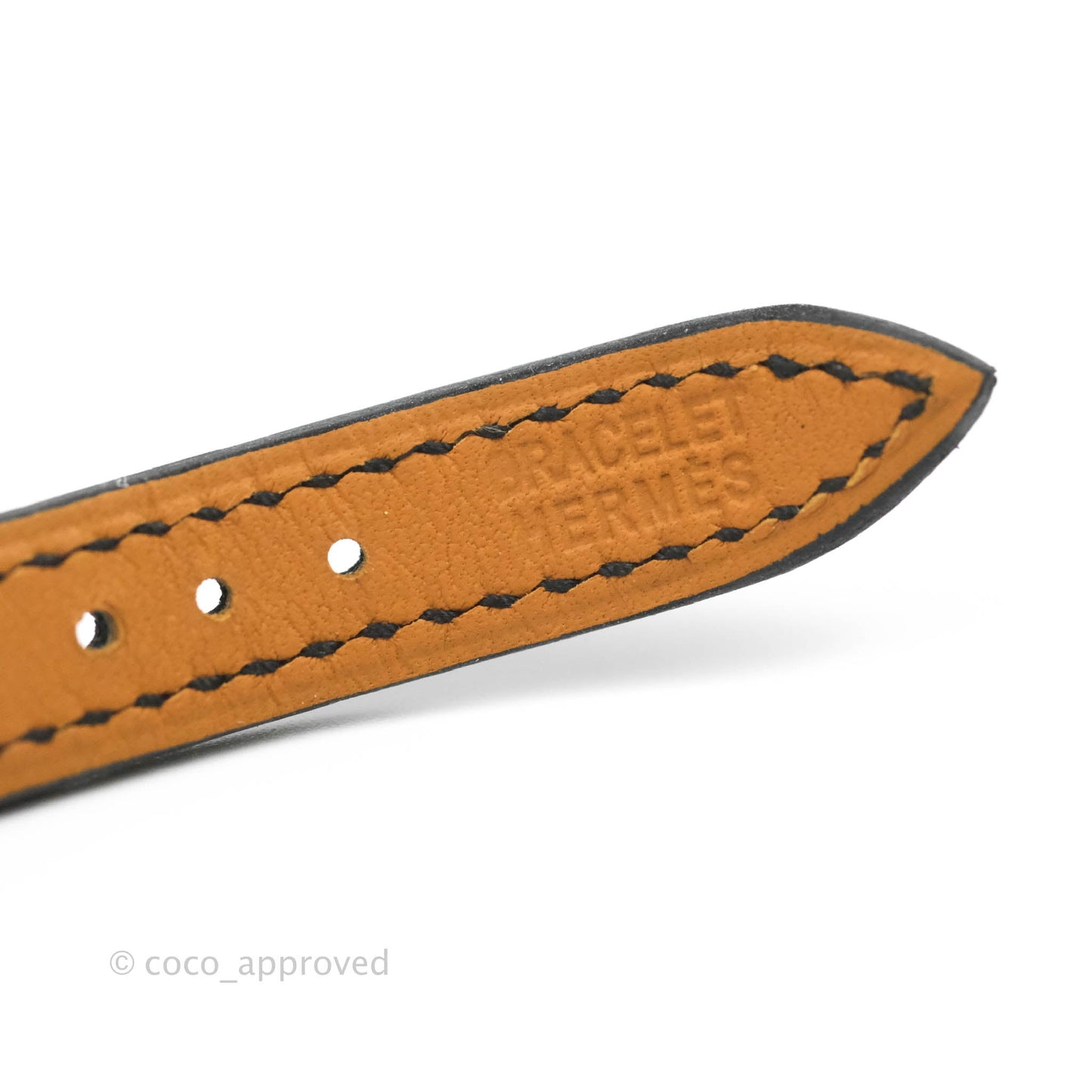 Hermès Cape Cod Nantucket Black Leather Strap Steel Watch Special Order