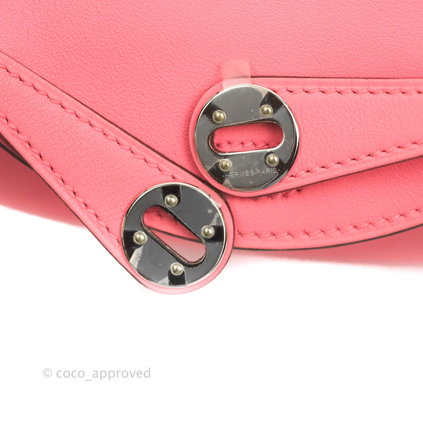 Hermès Mini Lindy 20 Rose Ete Swift Palladium Hardware