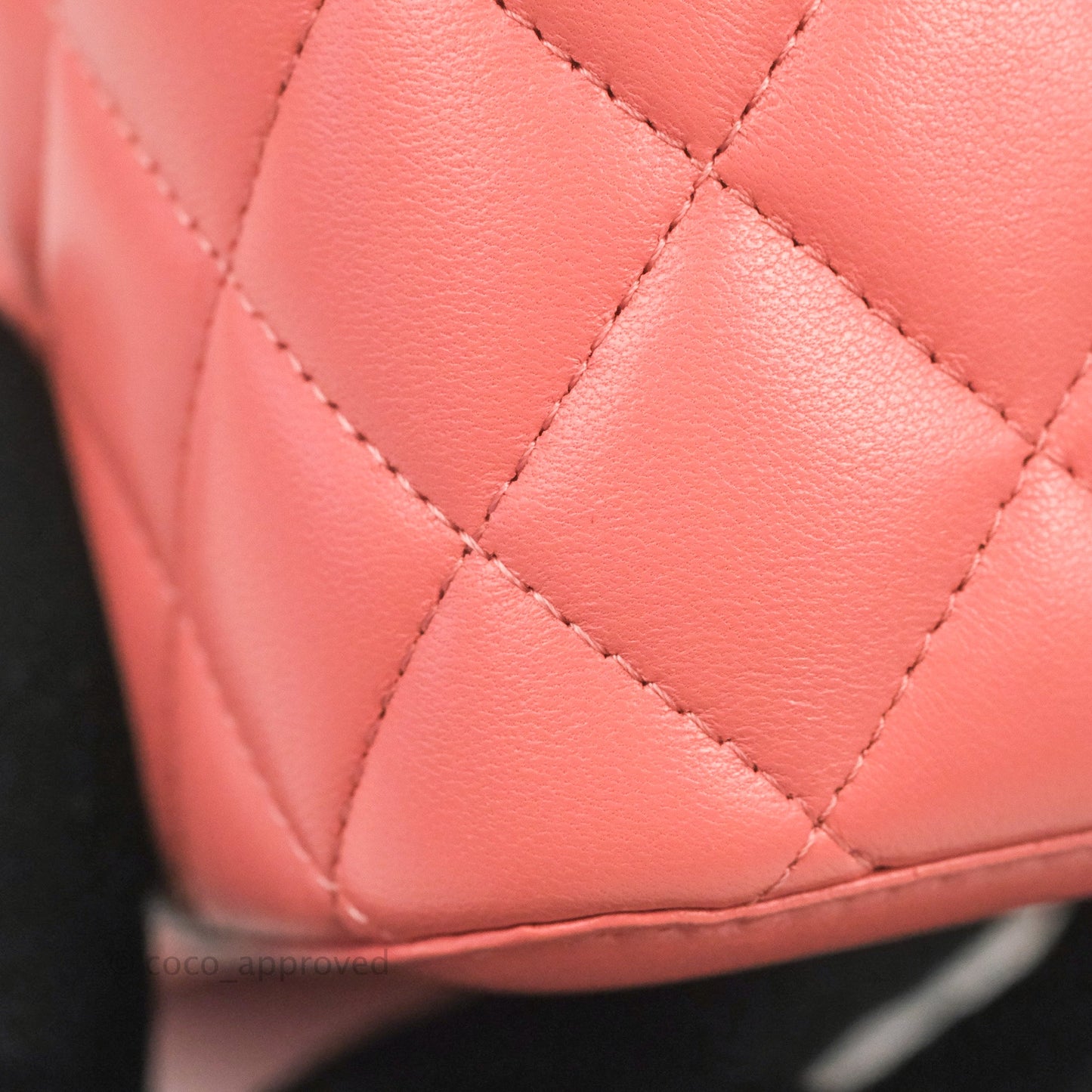 Chanel Vanity Rectangular Top Handle Pink Lambskin Gold Hardware