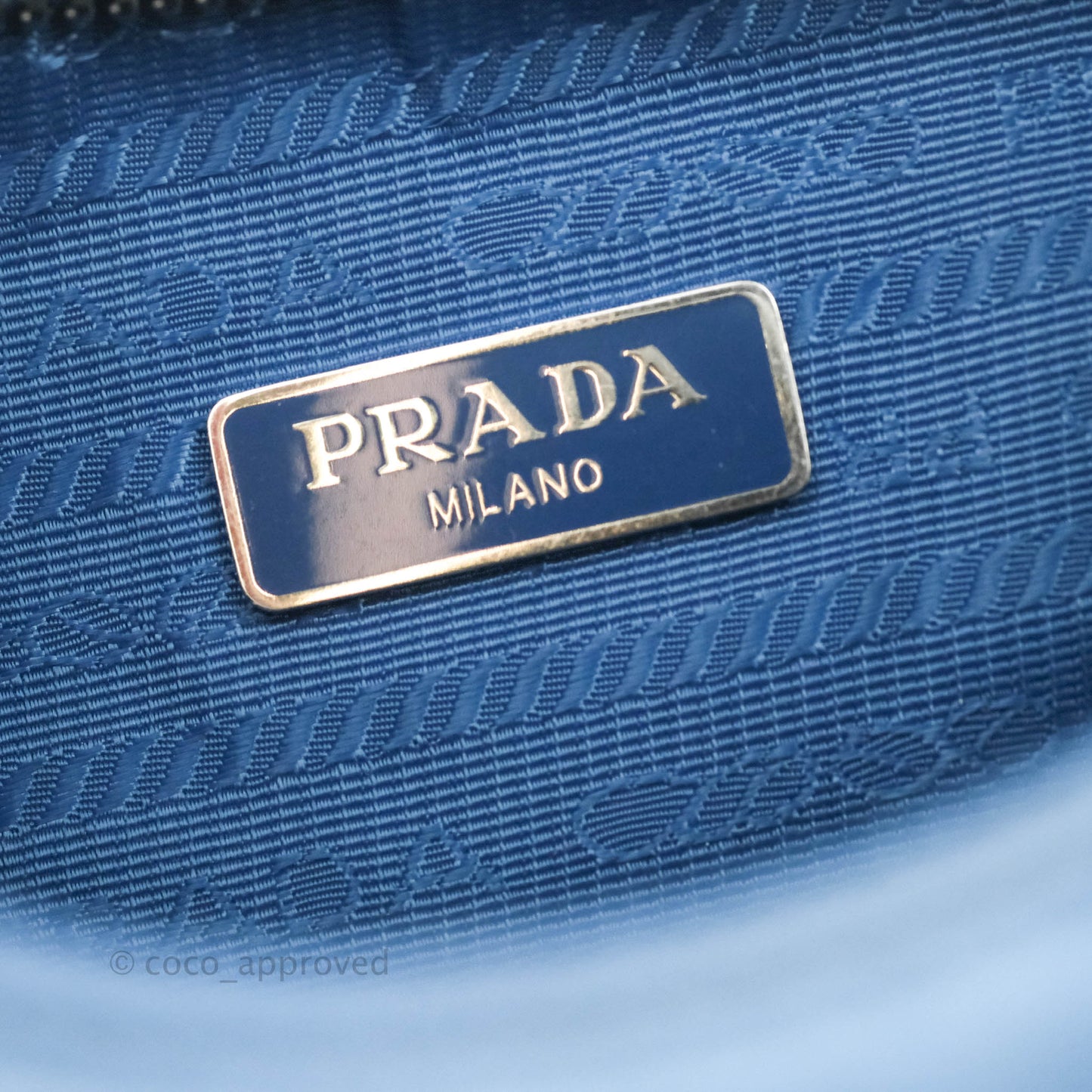 Prada Re-Edition 2005 Re-Nylon Mini Bag Blue Silver Hardware