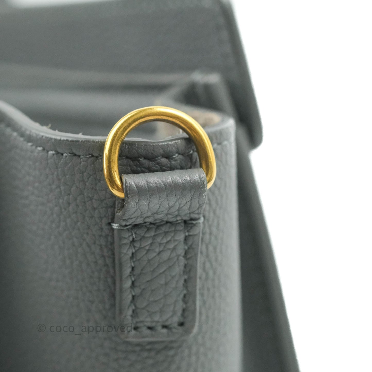 Celine Nano Luggage Grey Drummed Calfskin