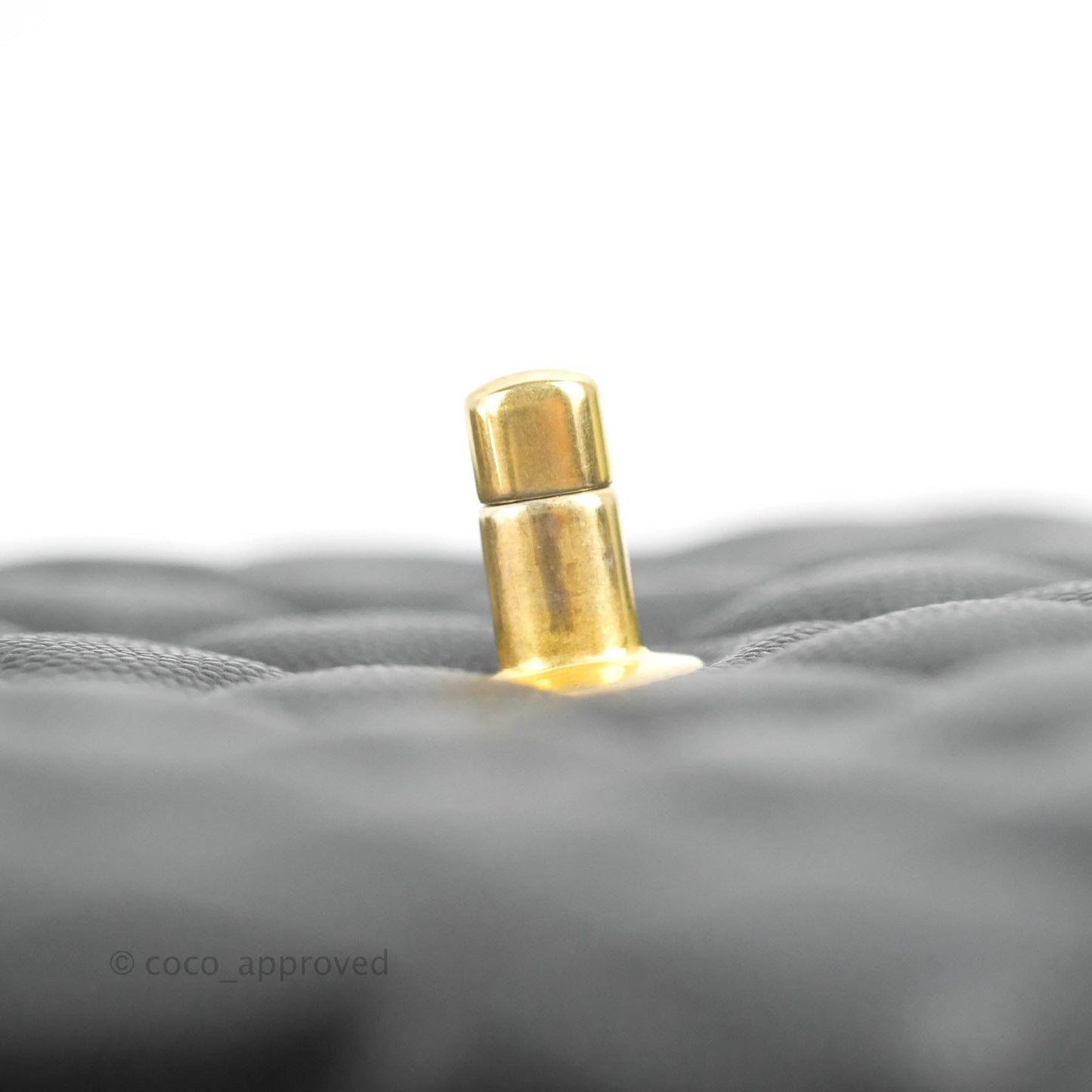 Chanel Small Coco Handle Black Caviar Aged Gold Hardware