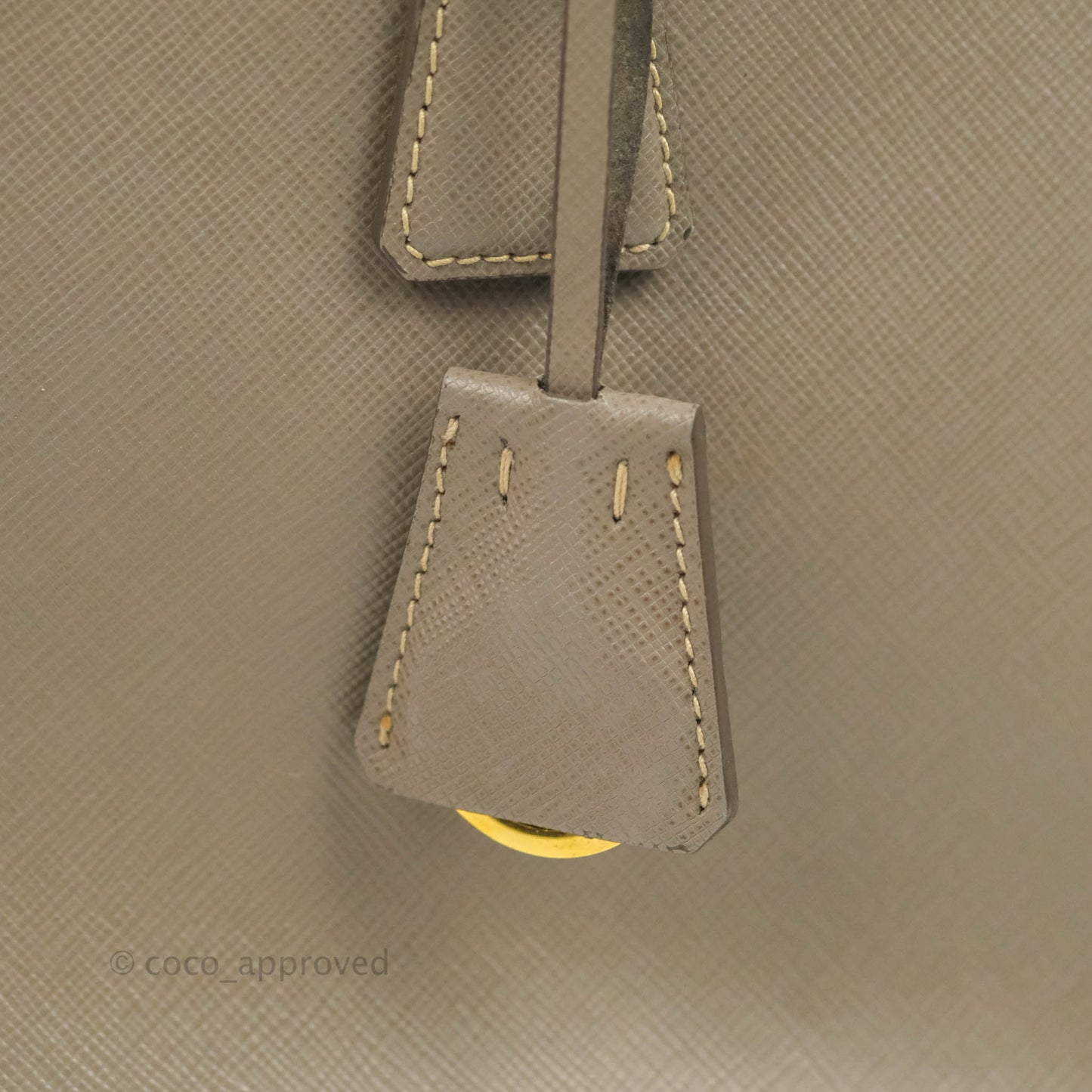 Prada Small Saffiano Lux Galleria Bag Argilla