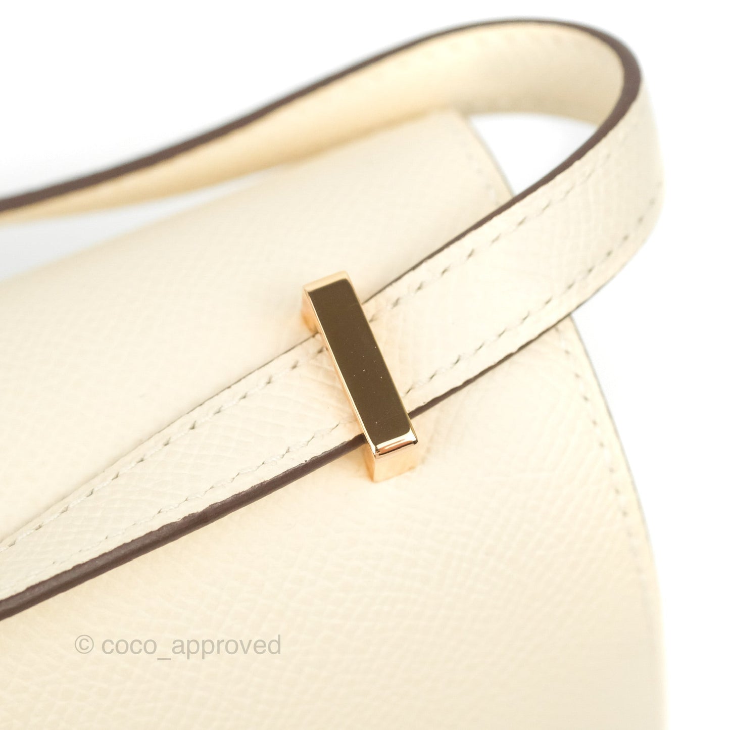 Hermès Constance Mini 18cm Nata Epsom Rose Gold Hardware