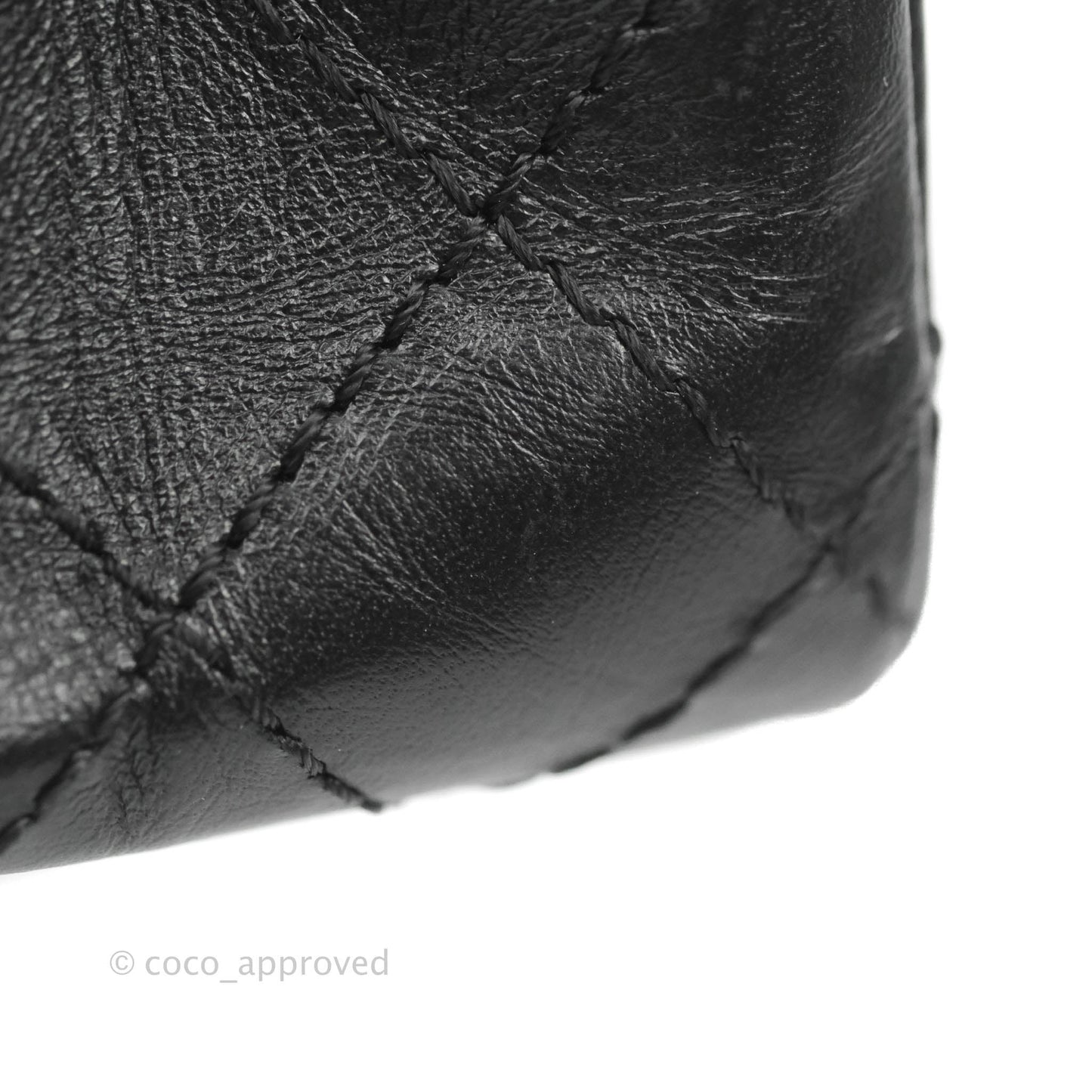 Chanel Mini Reissue 224 So Black Aged Calfskin Black Hardware