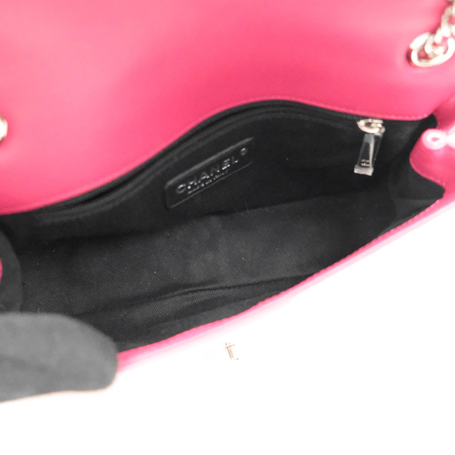 Chanel Coco Shine Small Flap Quilted Patent Calfskin Pink Silver Hardware