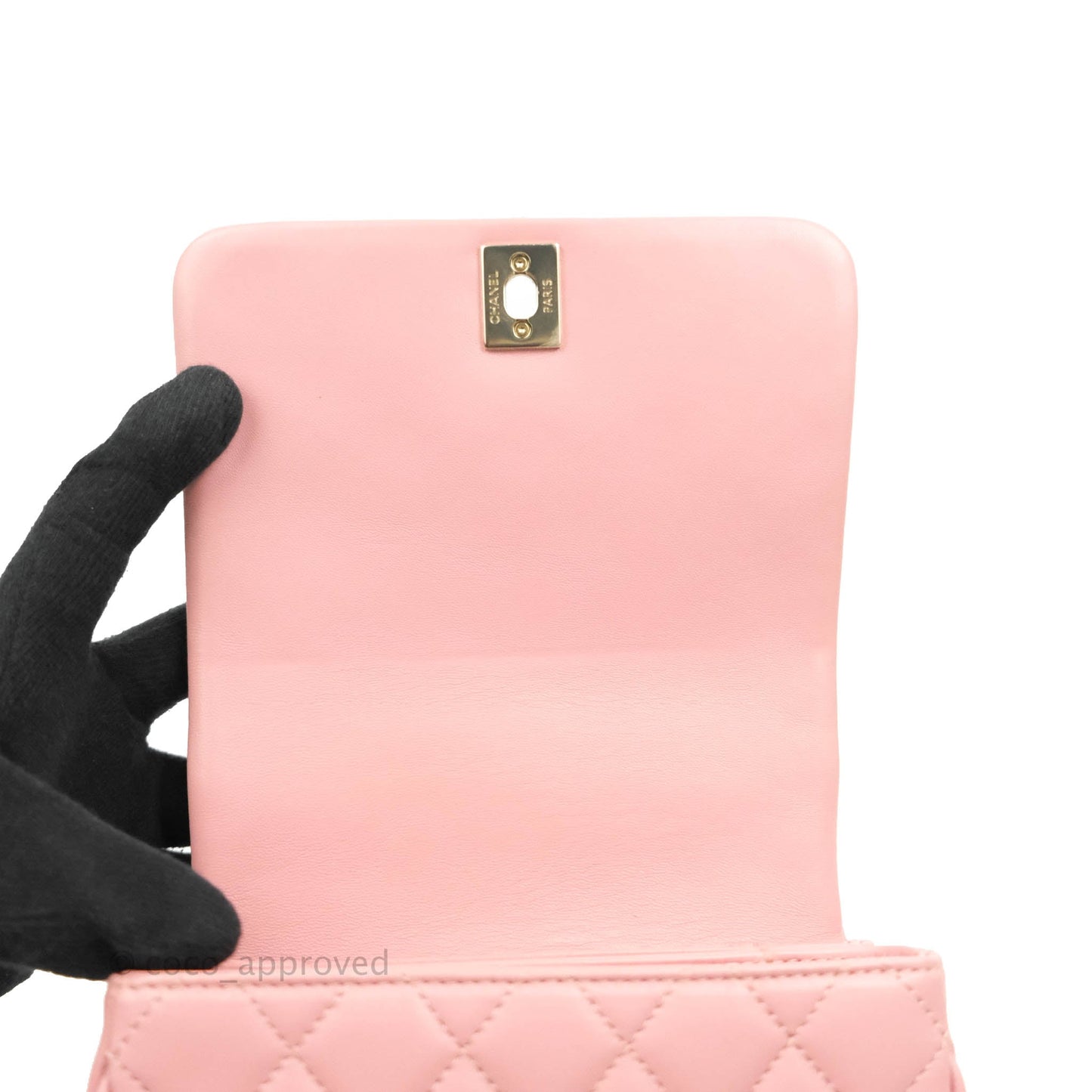 Chanel Citizen Chic Mini Flap Bag Pink Lambskin Gold Hardware