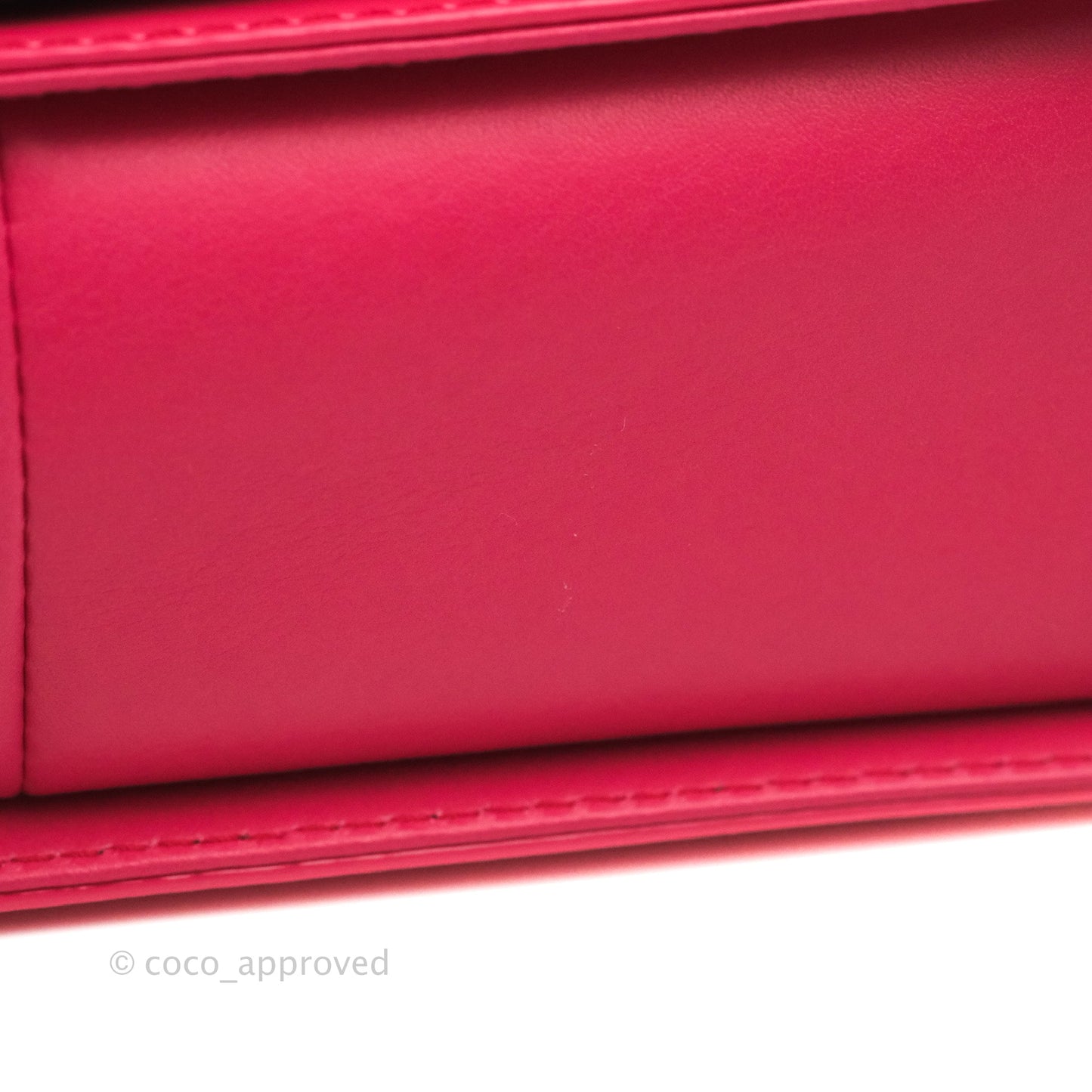 Chanel Quilted Medium Boy Bag Pink Patent Ruthenium Hardware