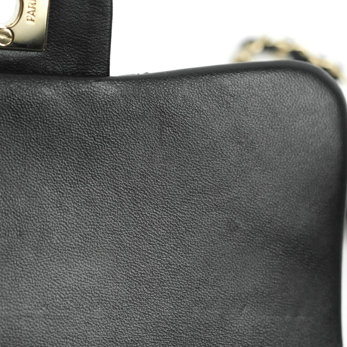 Chanel Quilted Small My Precious Flap Black Lambskin Gold Hardware