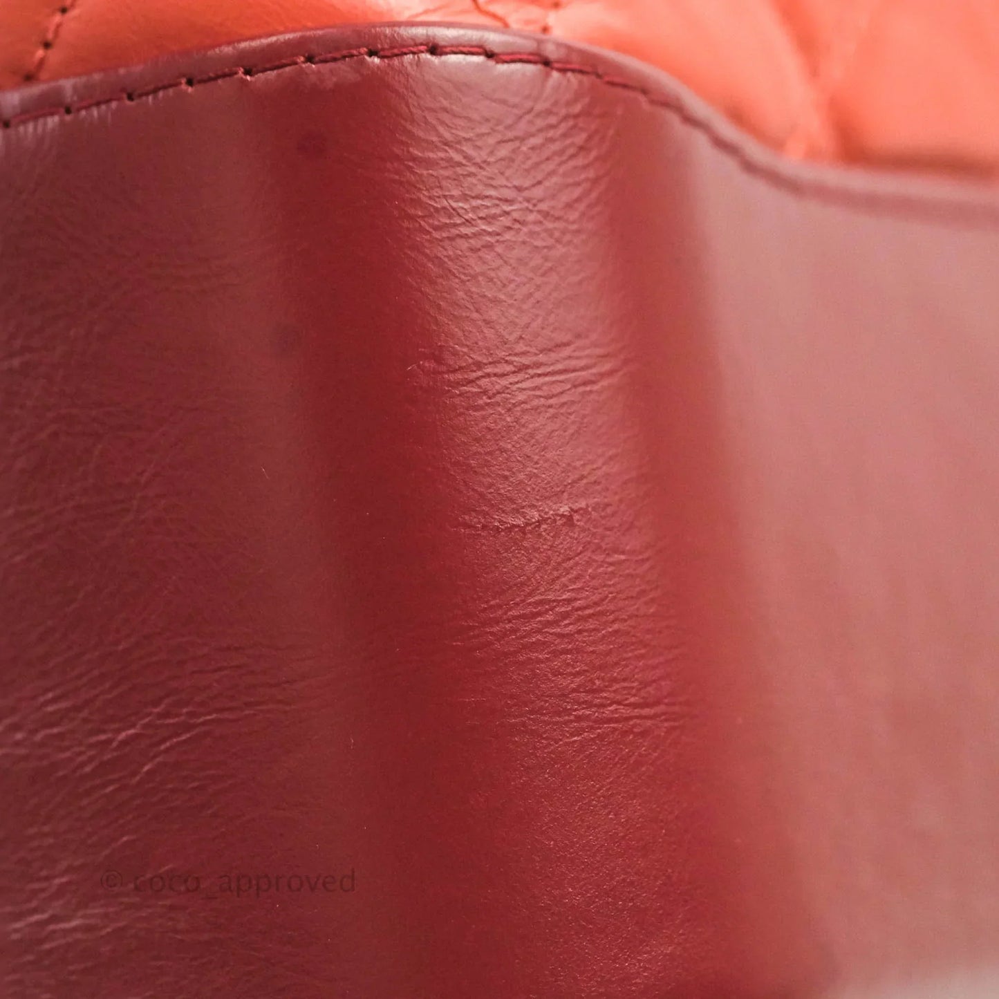 Chanel Large Gabrielle Hobo Red Aged Calfskin Mixed Hardware