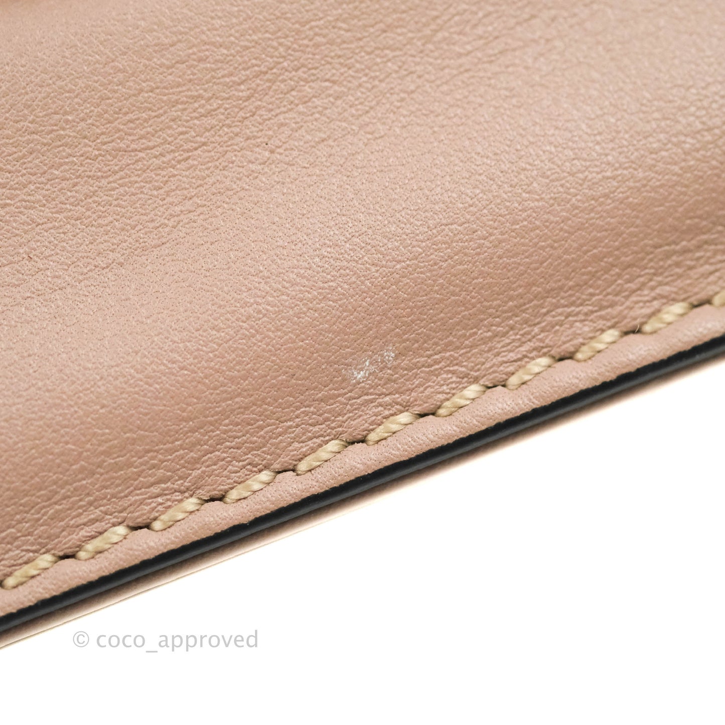 Valentino Vitello Small Glam Lock Rockstud Flap Poudre