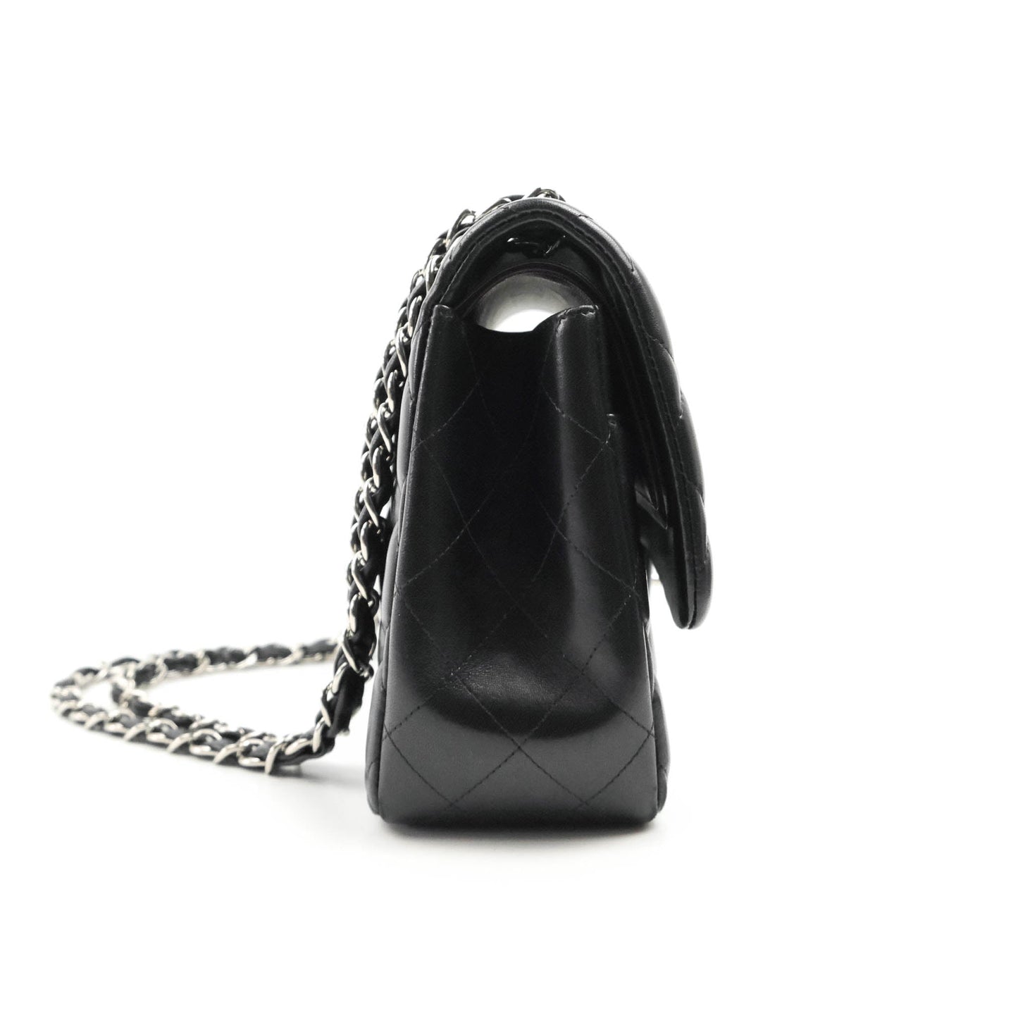 Chanel Jumbo Double Flap Black Lambskin Silver Hardware⁣⁣
