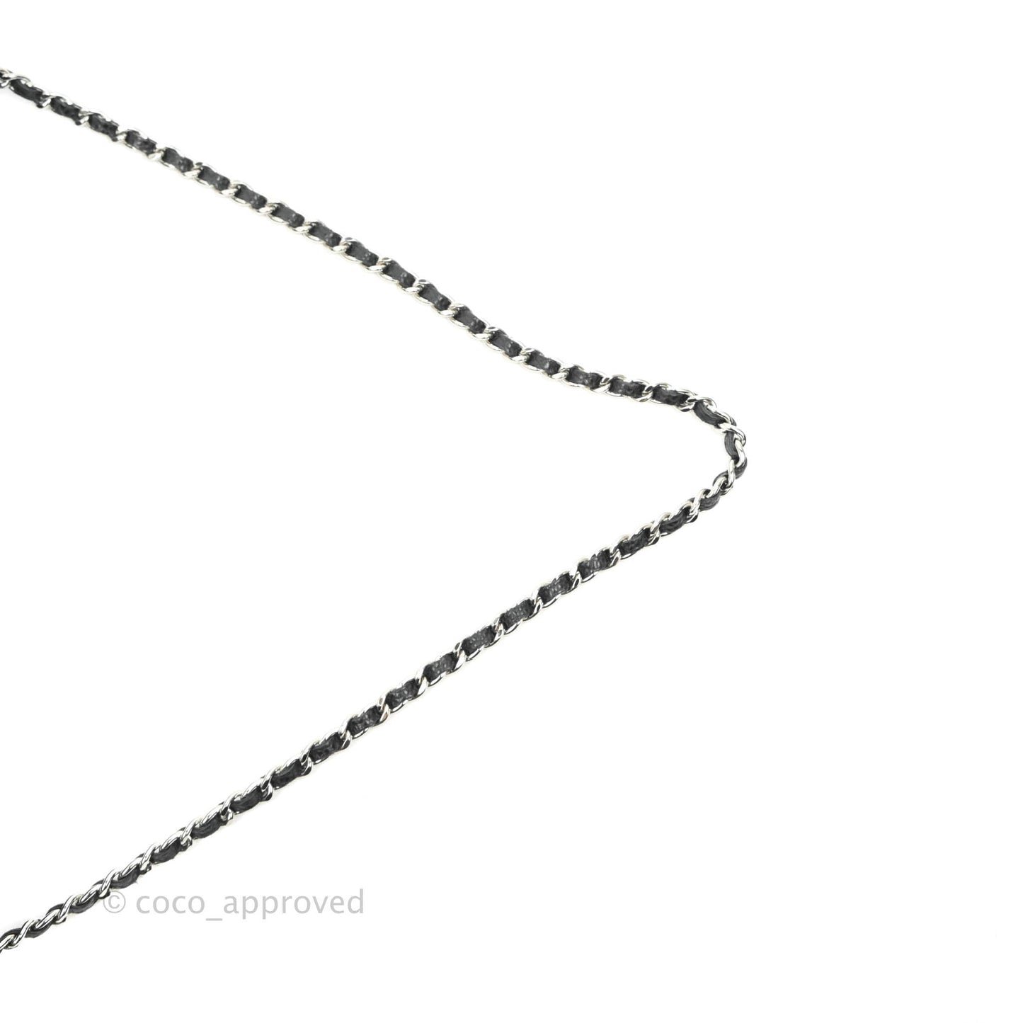 Chanel Quilted Clutch with Chain Black Caviar Silver Hardware