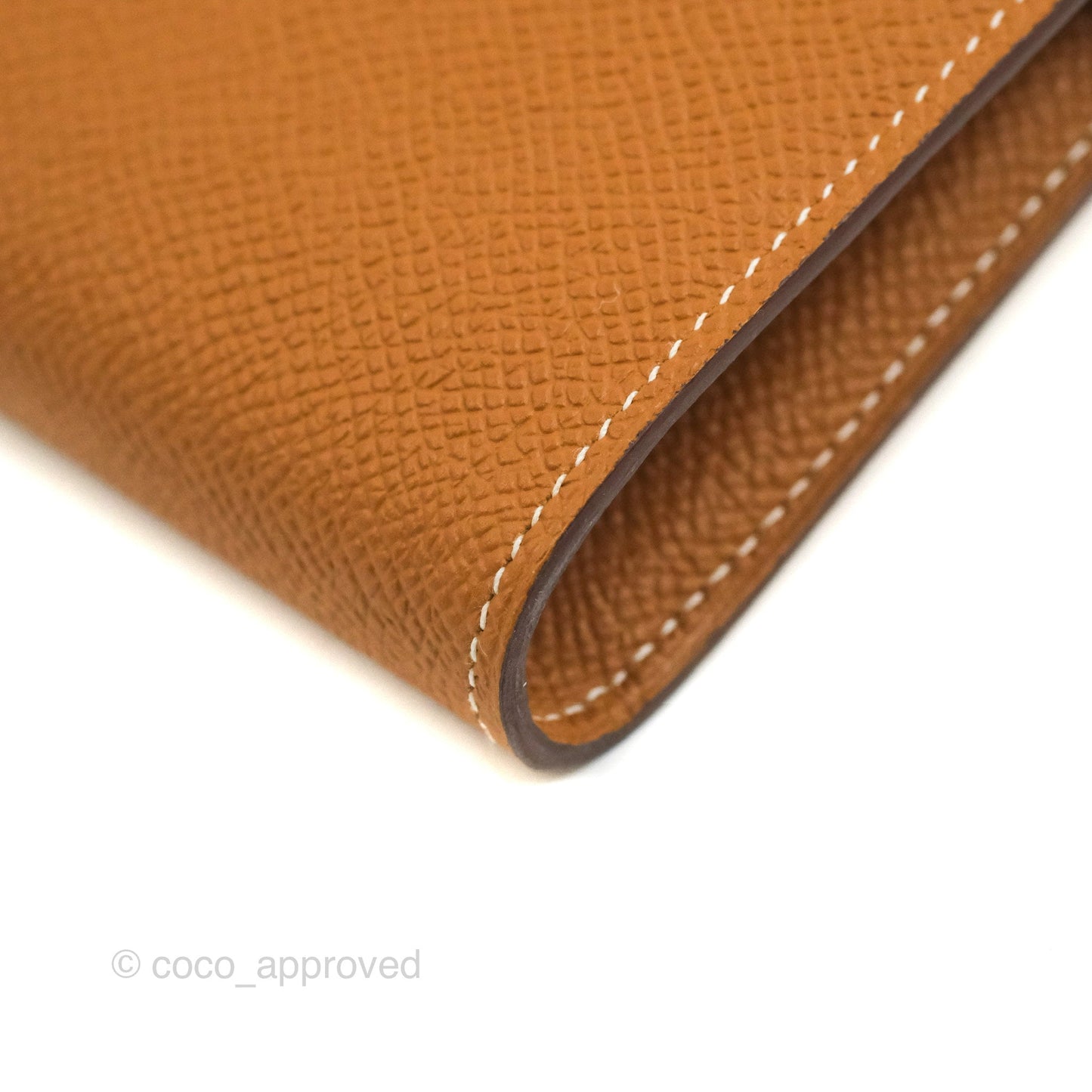 Hermès Epsom Kelly Wallet Gold Gold Hardware