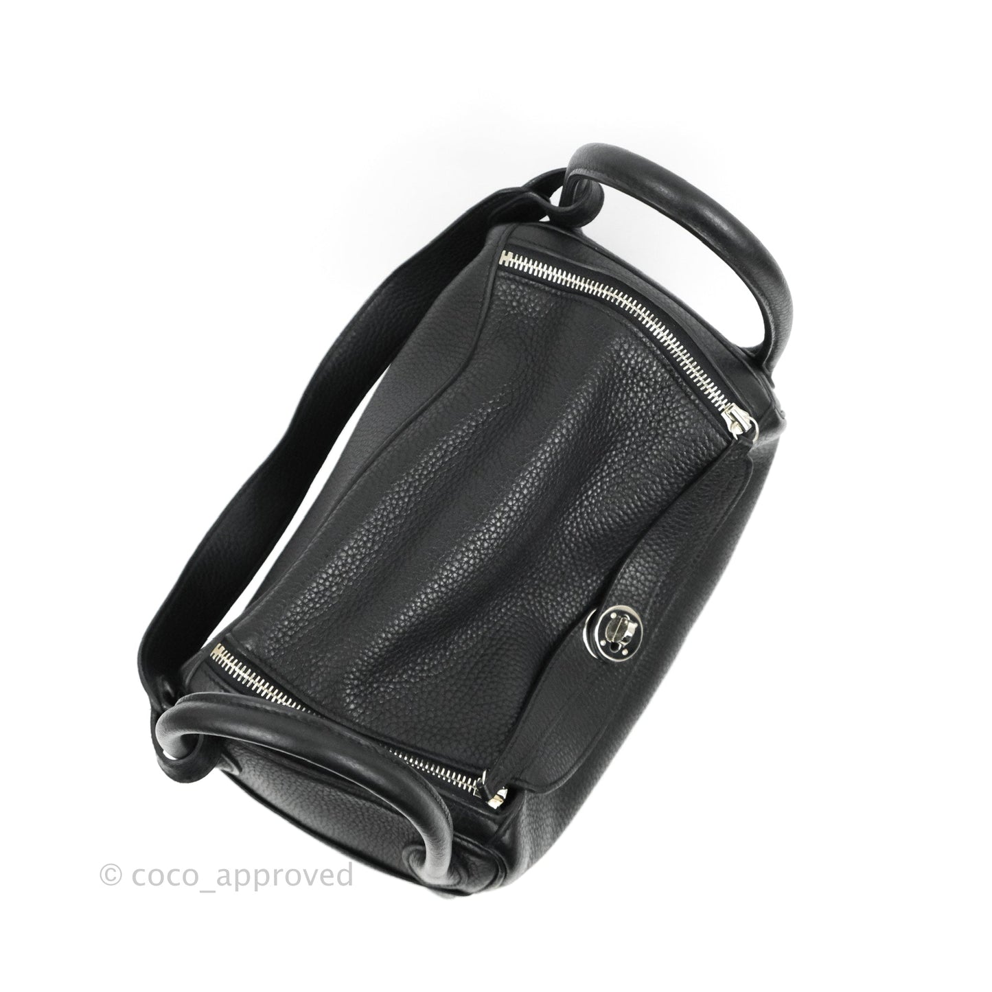 Hermès Lindy 30 Black Clemence Palladium Hardware