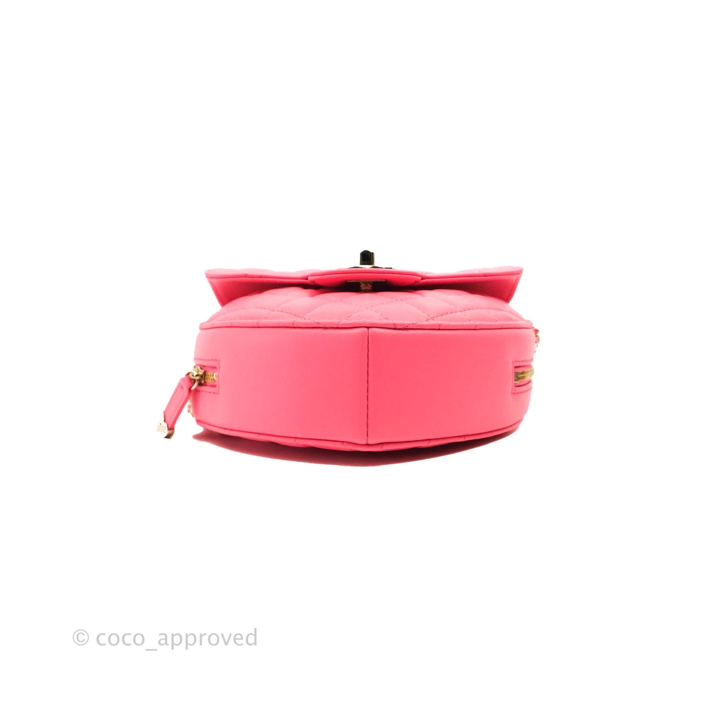 Chanel Large Heart Bag Pink Lambskin Gold Hardware 22S