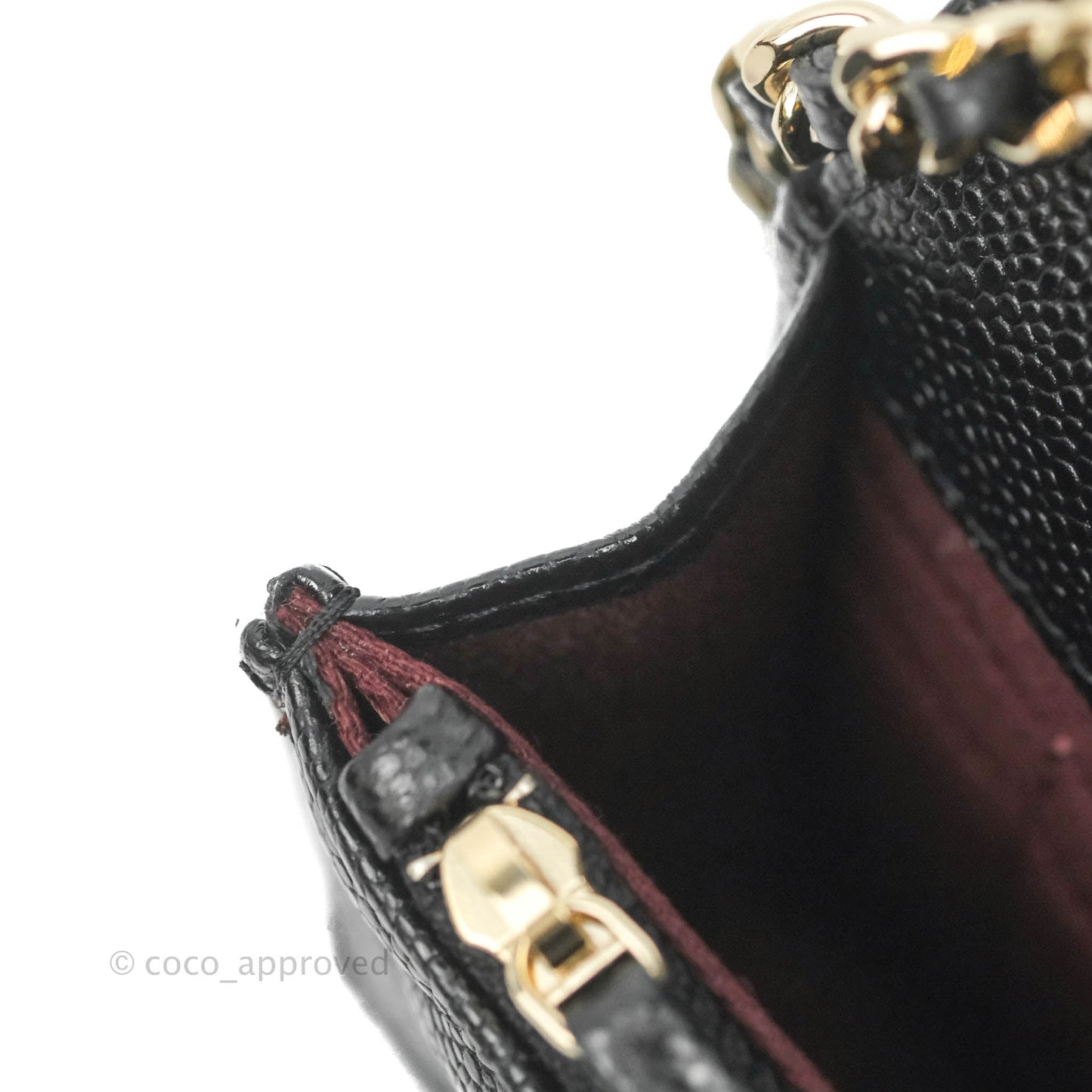 Chanel Business Affinity Clutch With Chain Black Caviar Gold Hardware