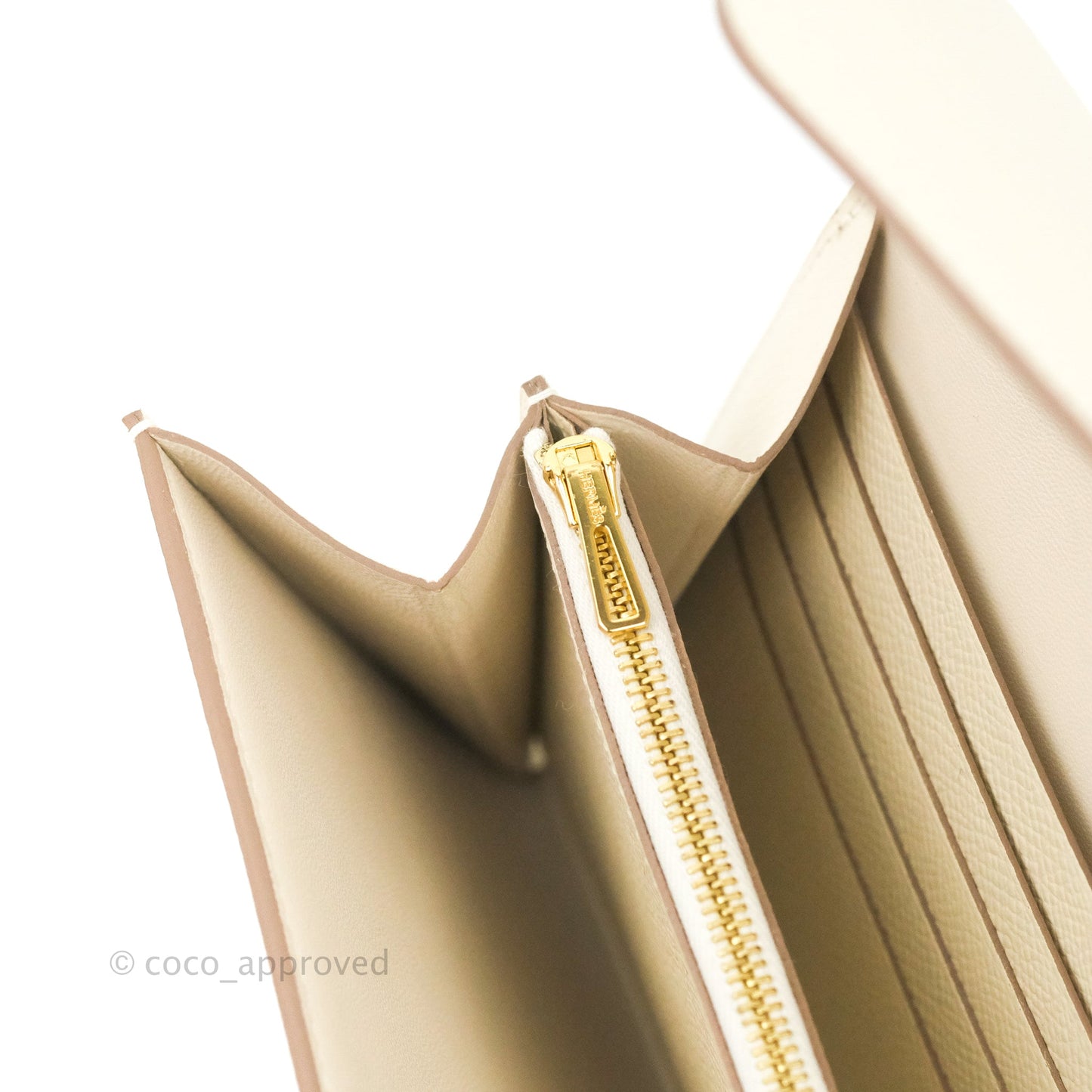 Hermès Constance Long To Go Wallet Craie Epsom Rose Gold Hardware