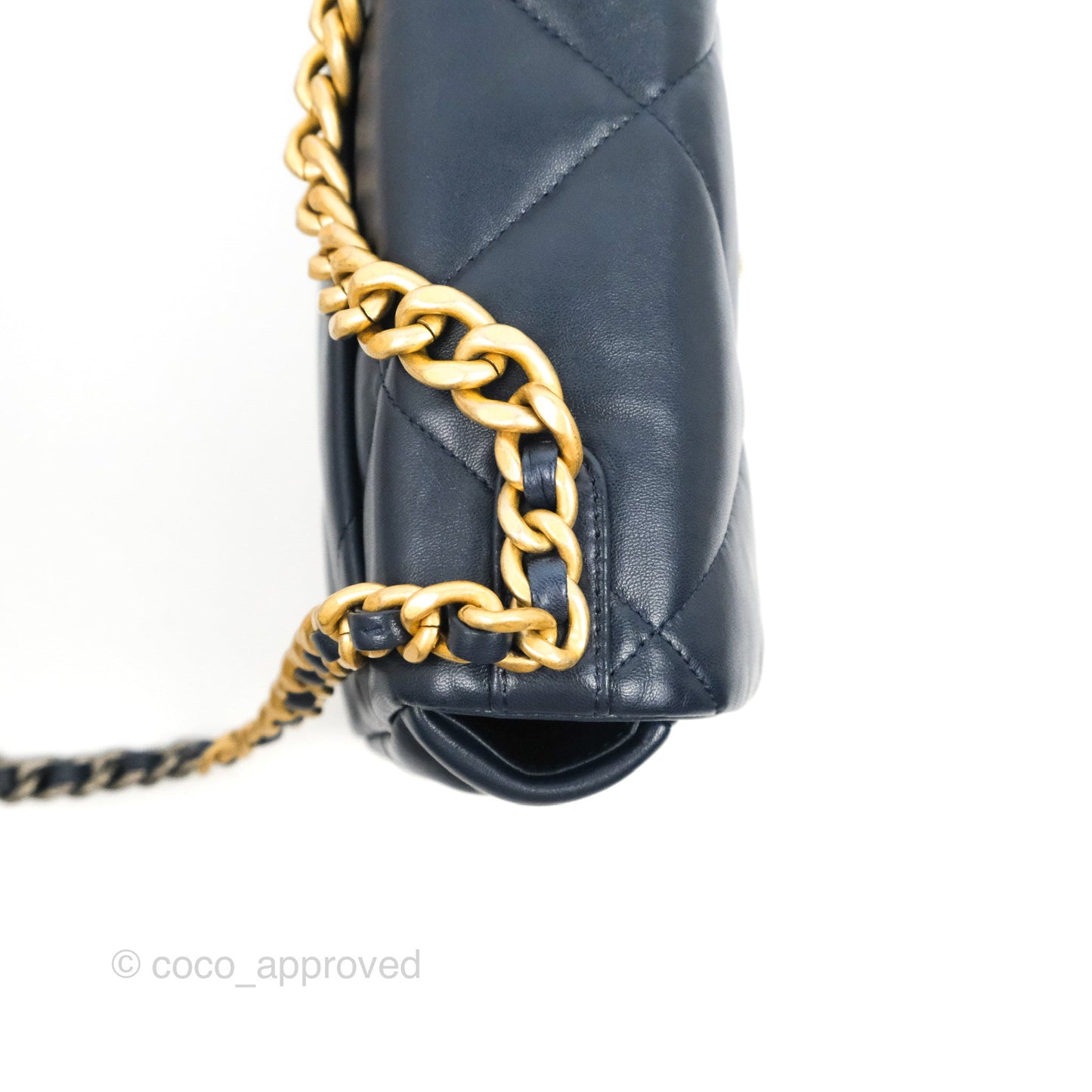Chanel 19 Small Navy Lambskin Mixed Hardware