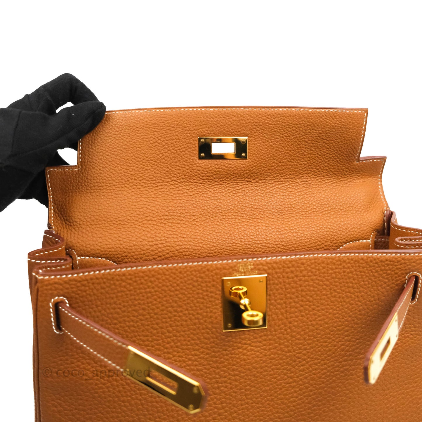 Hermès Kelly 28 Gold Clemence Gold Hardware