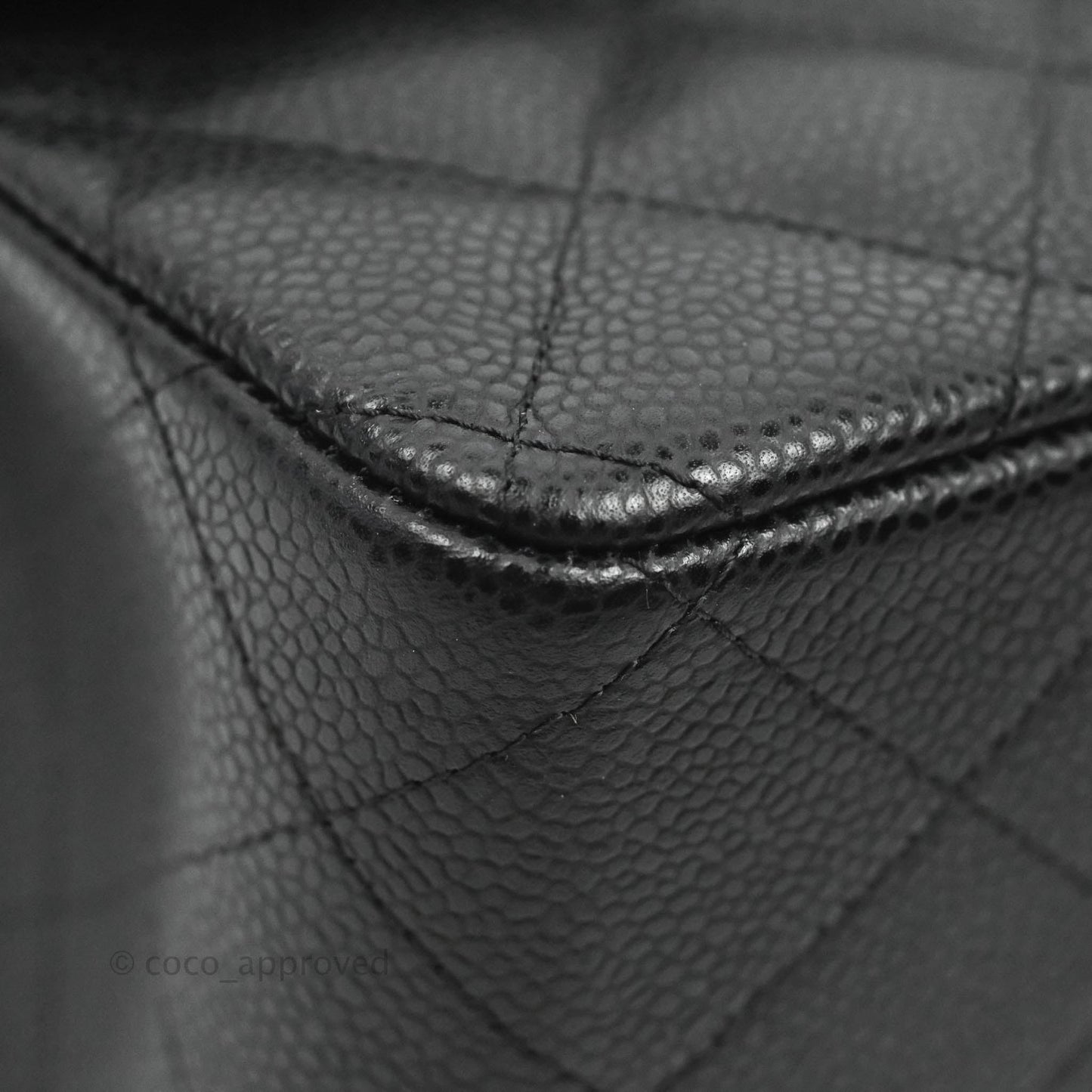 Chanel Jumbo Double Flap Black Caviar Silver Hardware⁣⁣