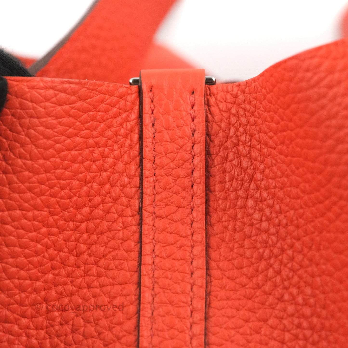 Hermès Picotin 22 Orange Clemence Palladium Hardware