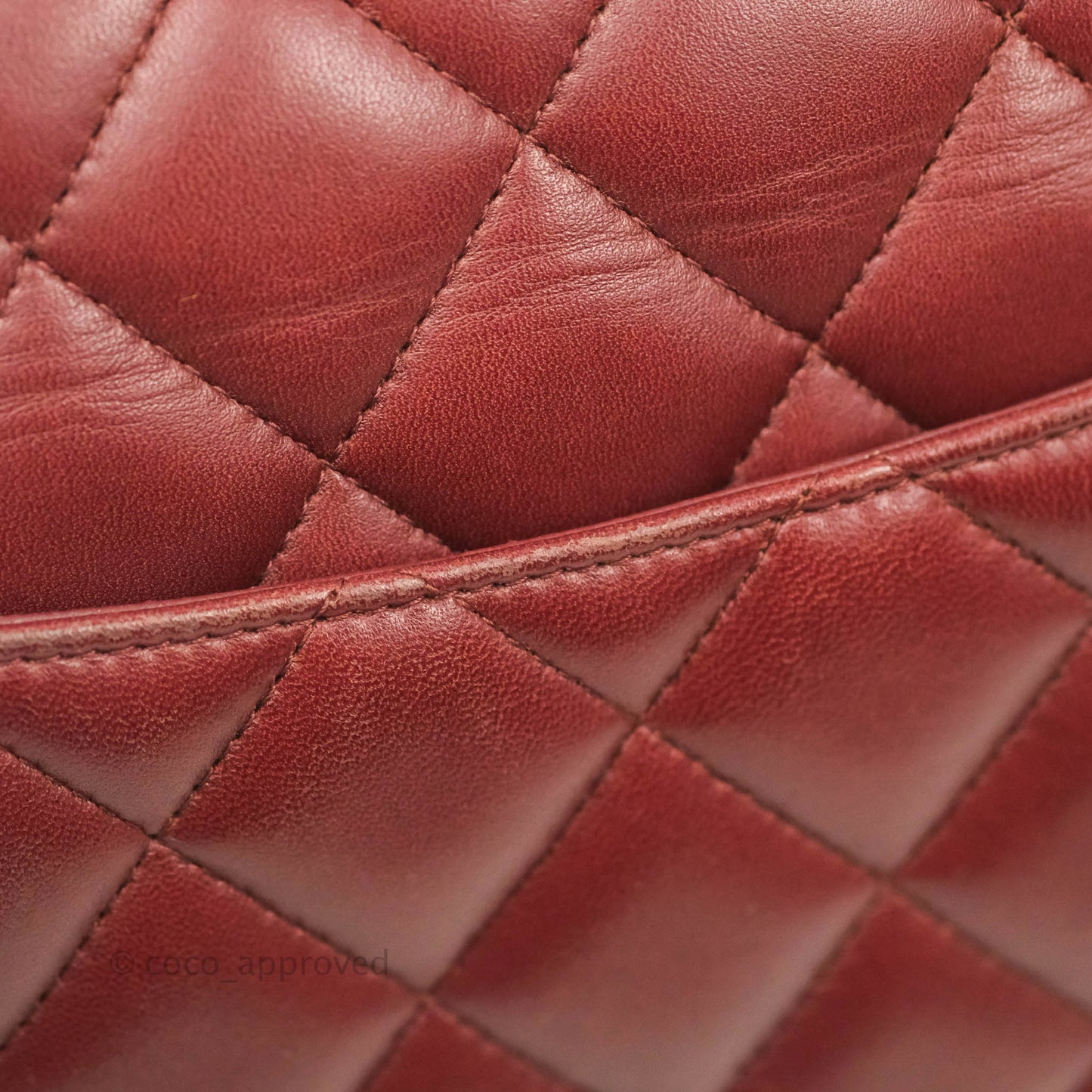Chanel Jumbo Double Flap Burgundy Lambskin Gold Hardware