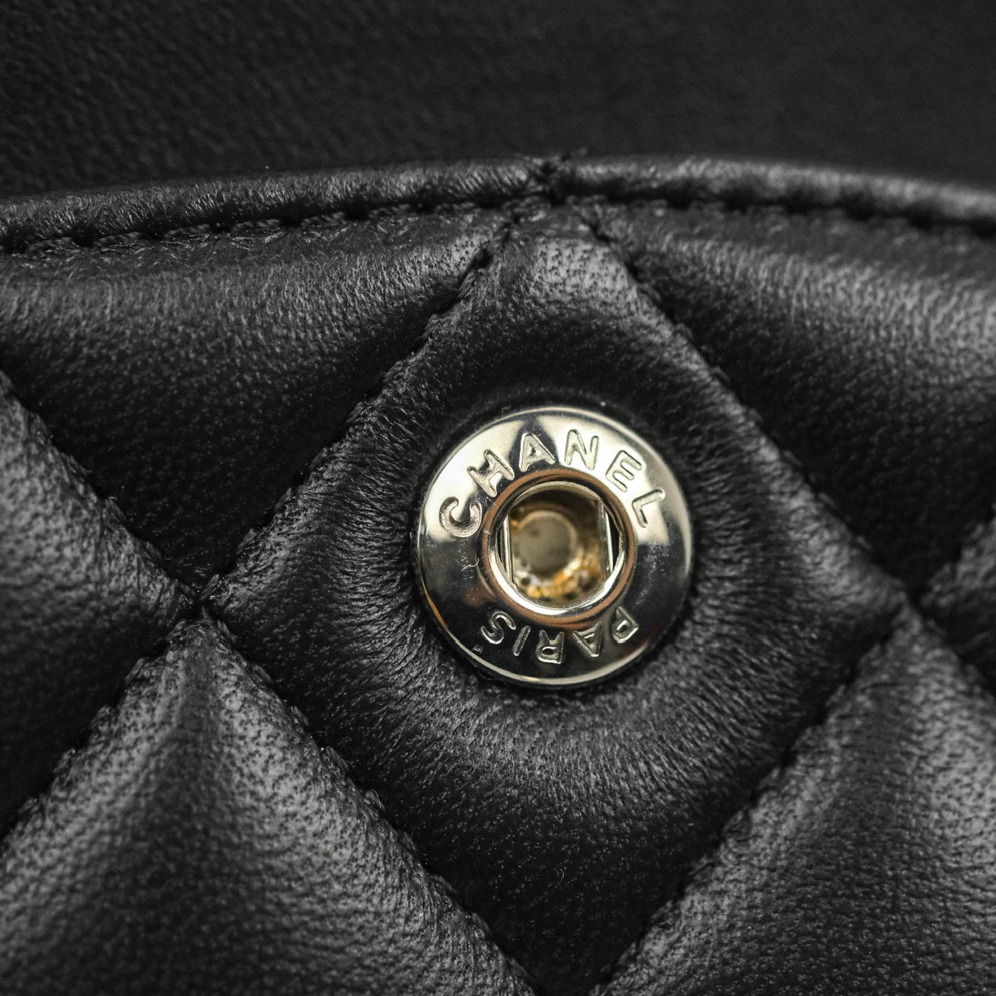 Chanel Small S/M Classic Flap Black Lambskin Silver Hardware
