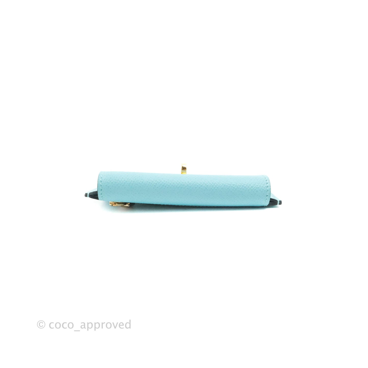 Hermès Kelly Pocket Compact Wallet Epsom Bleu De Nord Gold Hardware