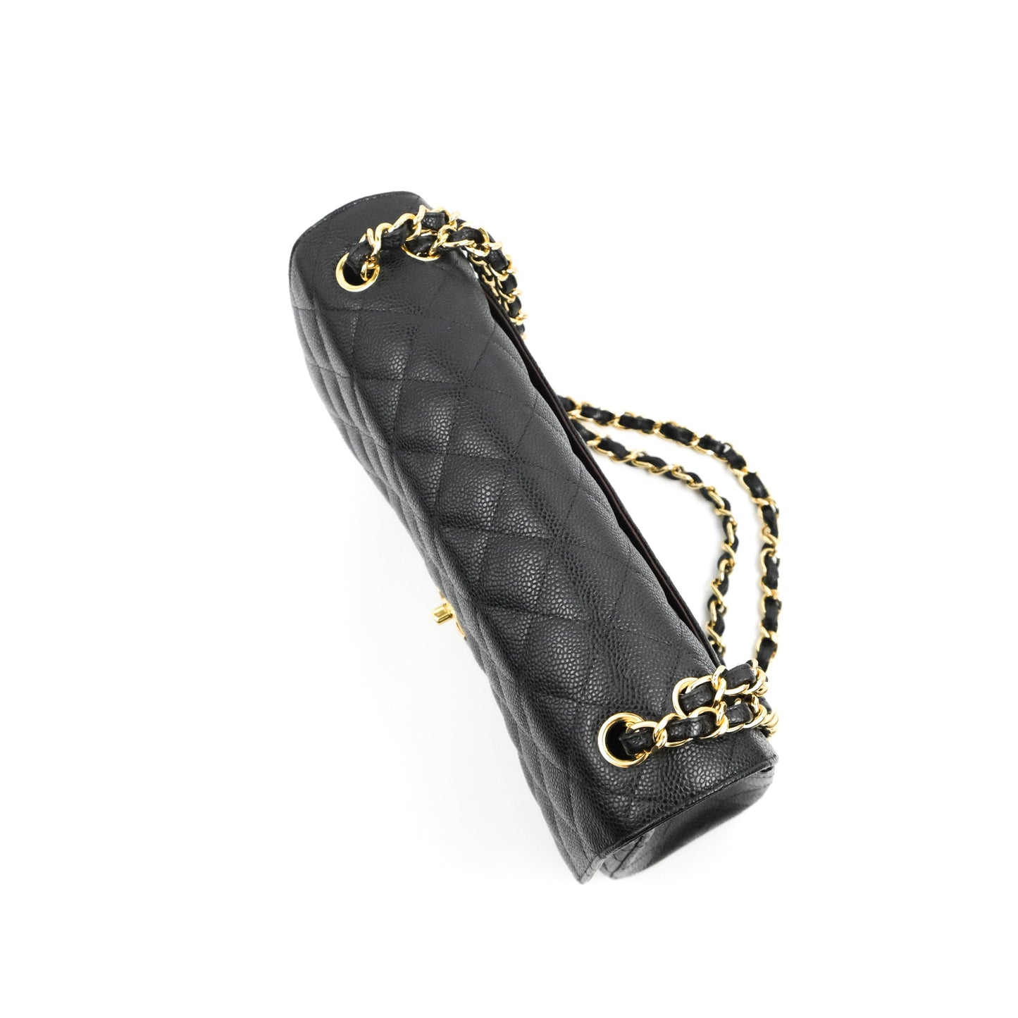 Chanel Jumbo Double Flap Black Caviar Gold Hardware⁣⁣
