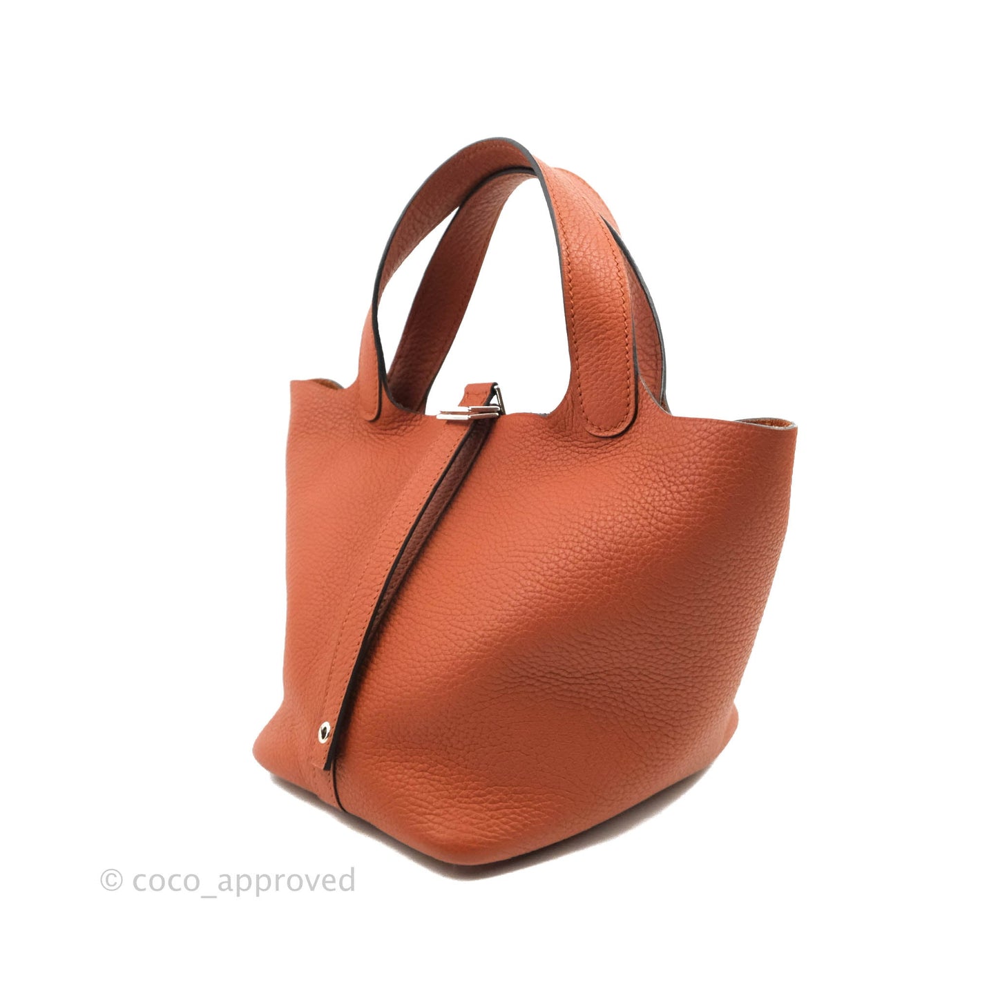 Hermès Picotin Lock 18 PM Cuivre 6C Clemence Palladium Hardware