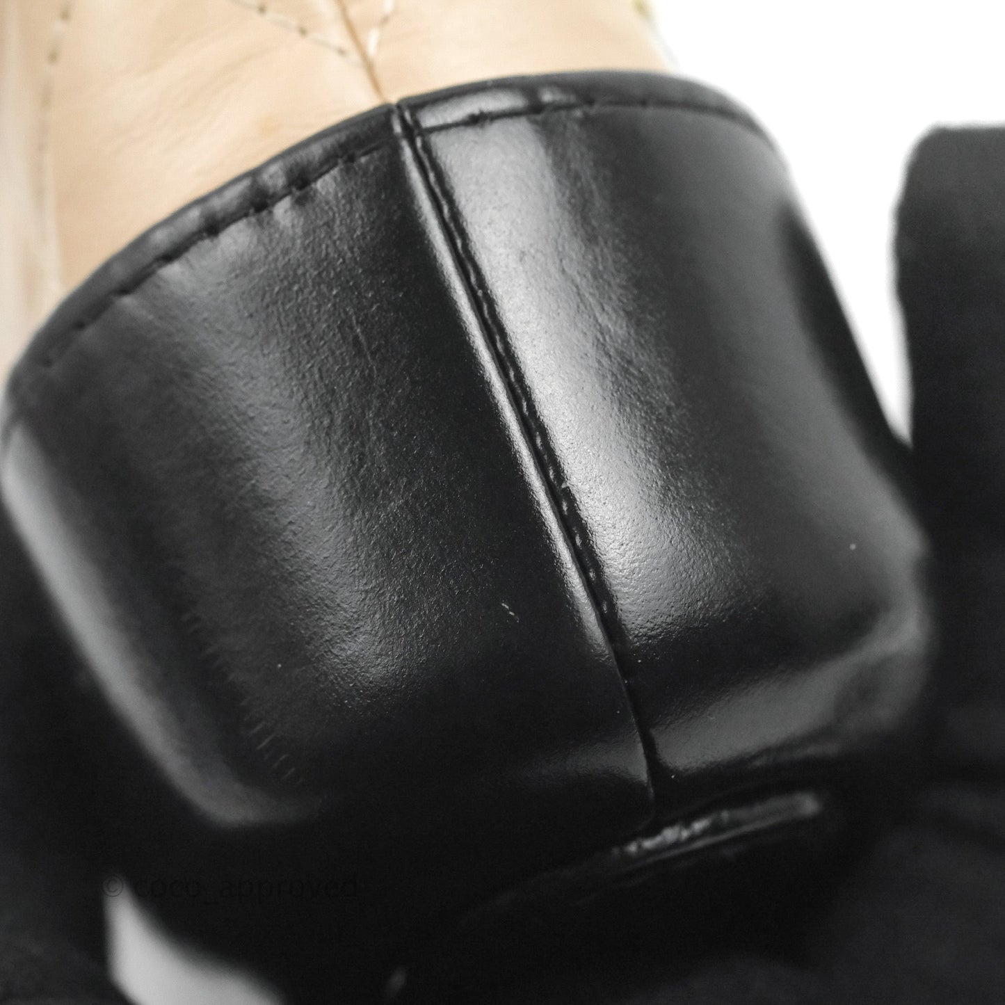 Chanel Gabrielle Clutch With Chain Aged Calfskin Beige/ Black Mixed Hardware