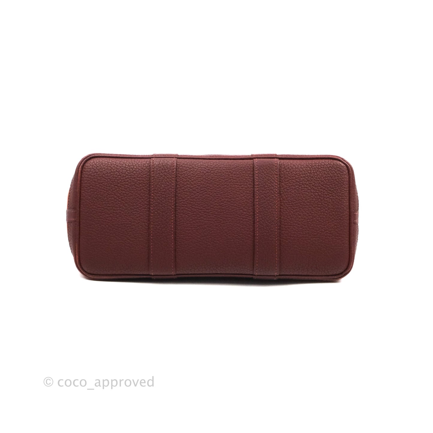 Hermes Garden Party 30 Brick/ Burgundy Canvas Negonda