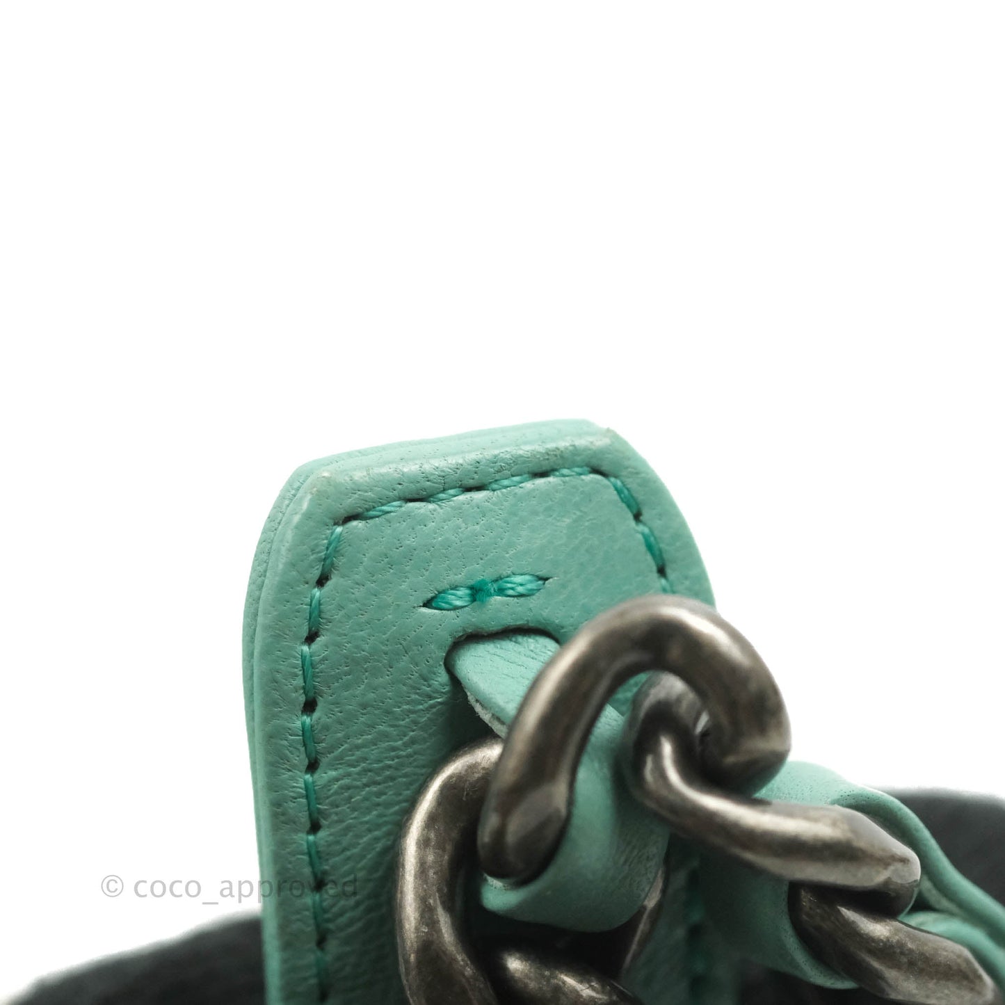 Chanel 19 Small Tiffany Blue Mixed Hardware
