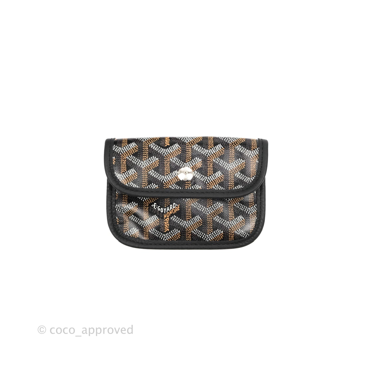 Goyard Anjou Mini Bag Goyardine Canvas Black