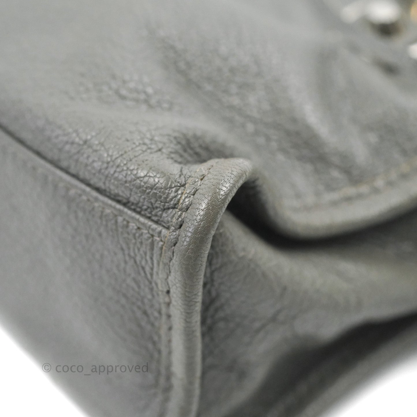 Balenciaga Classic Mini City Bag Grey Aged Calfskin Silver Hardware